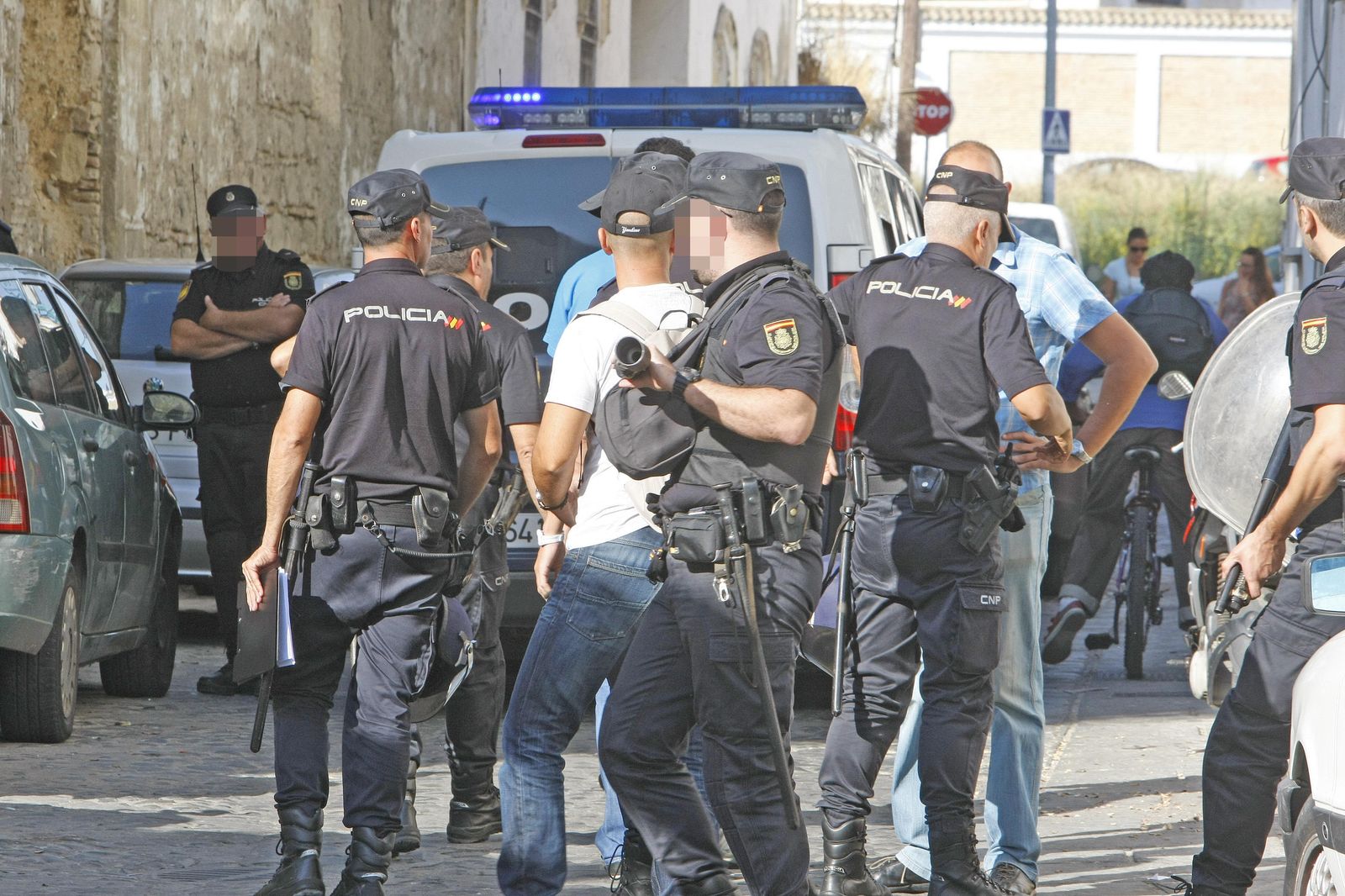 Retrospectiva de una detención de la Policía Nacional en Jerez.