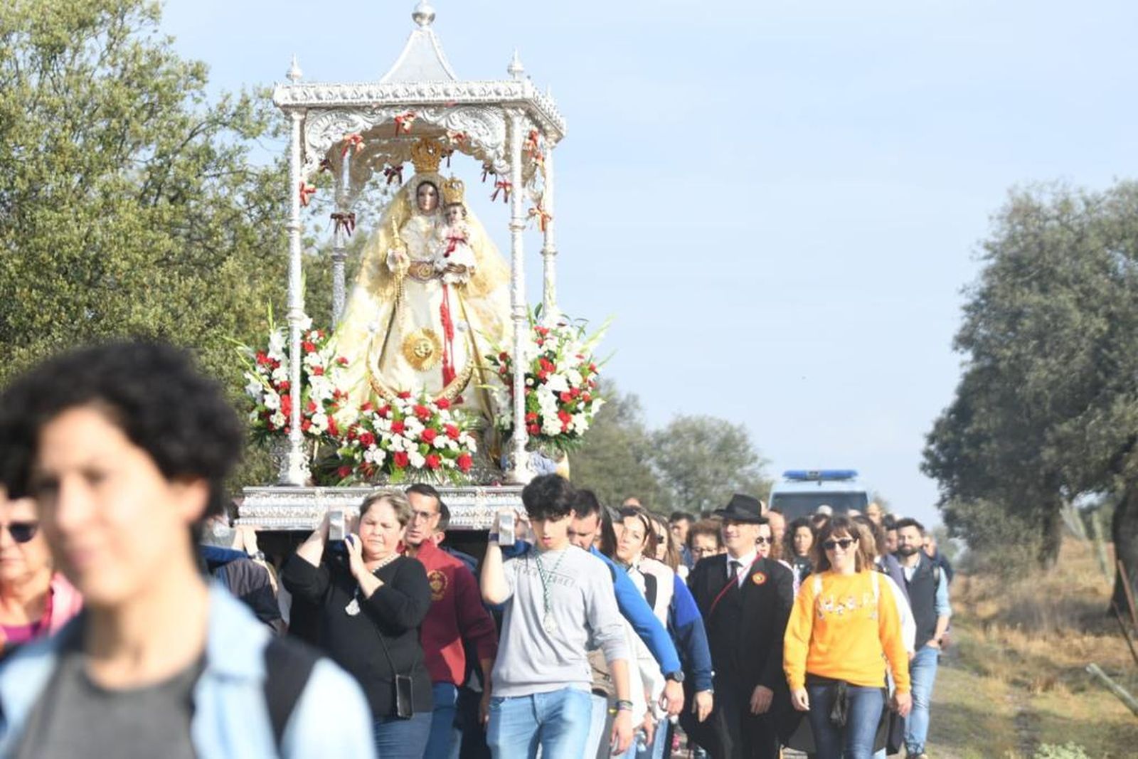 La despedida de la Virgen de Luna en Pozoblanco, en fotografías