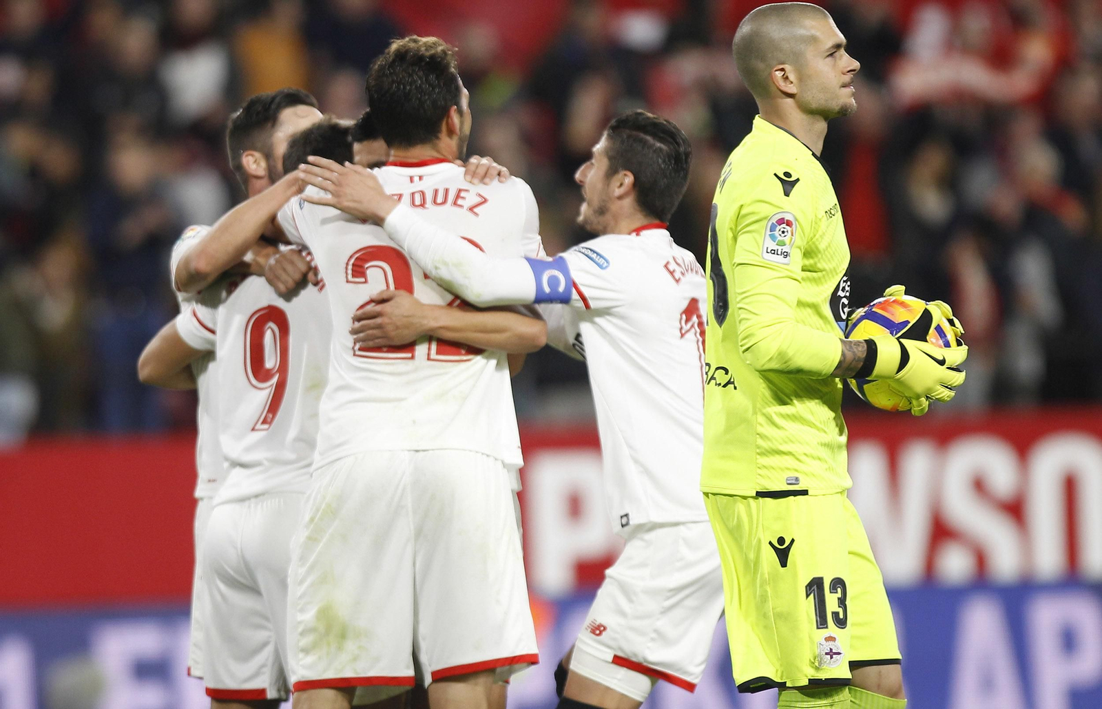 Las imágenes del Sevilla-Deportivo de la Coruña