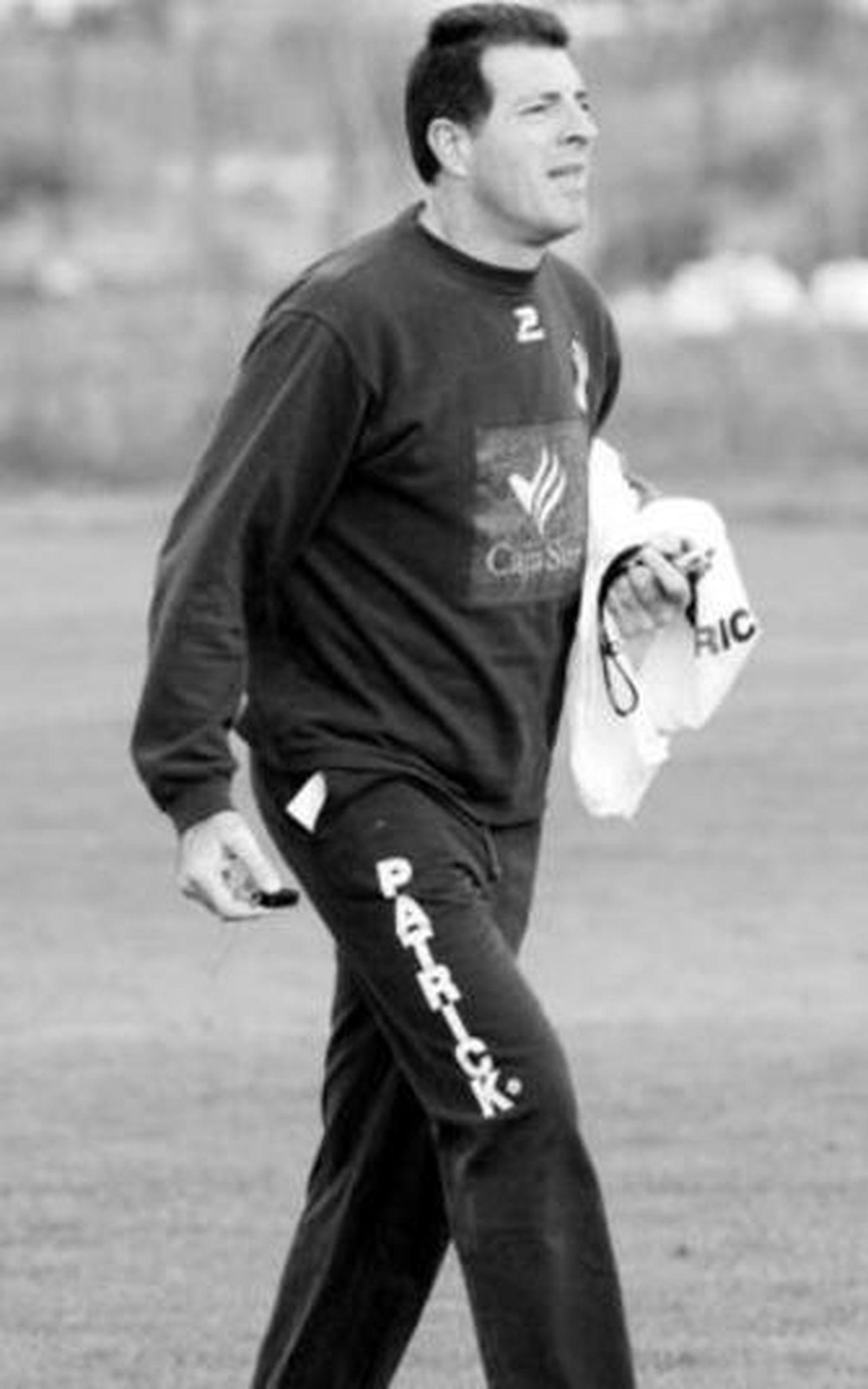 Pedro Braojos, durante un ensayo de su equipo.
