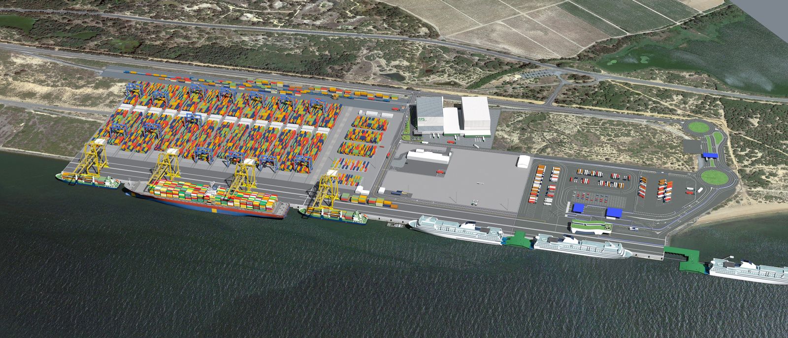 Proyecto de ampliación del Muelle Sur del Puerto