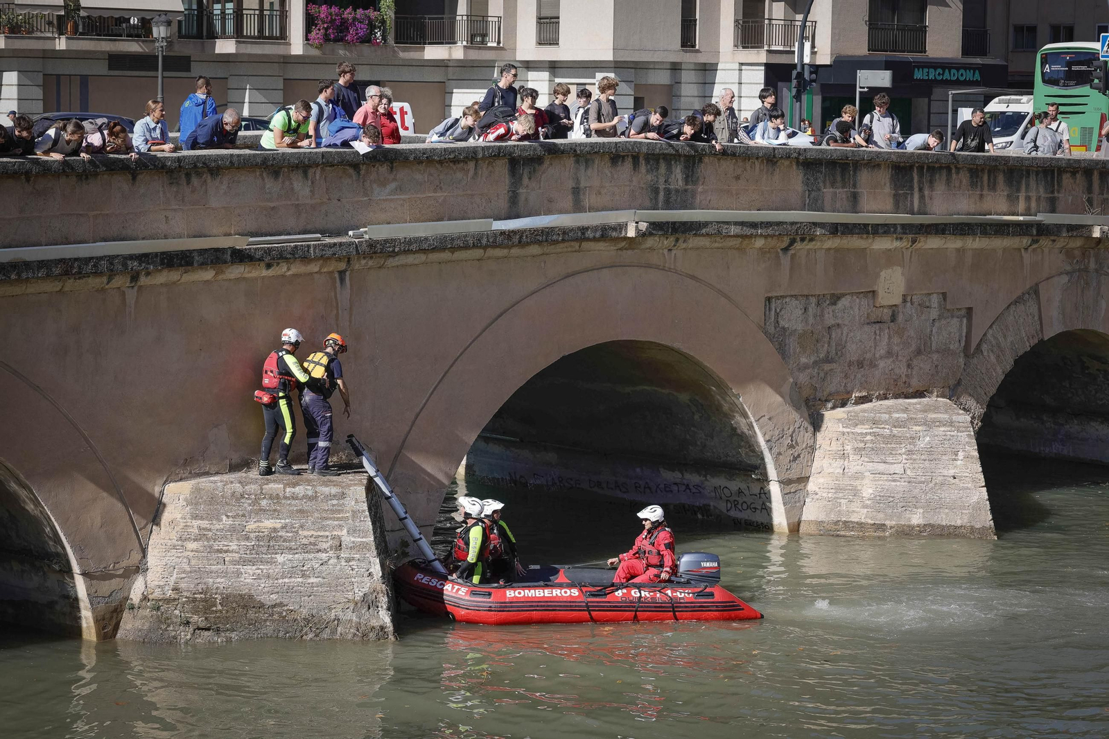 El simulacro ante una inundación en Granada, en imágenes