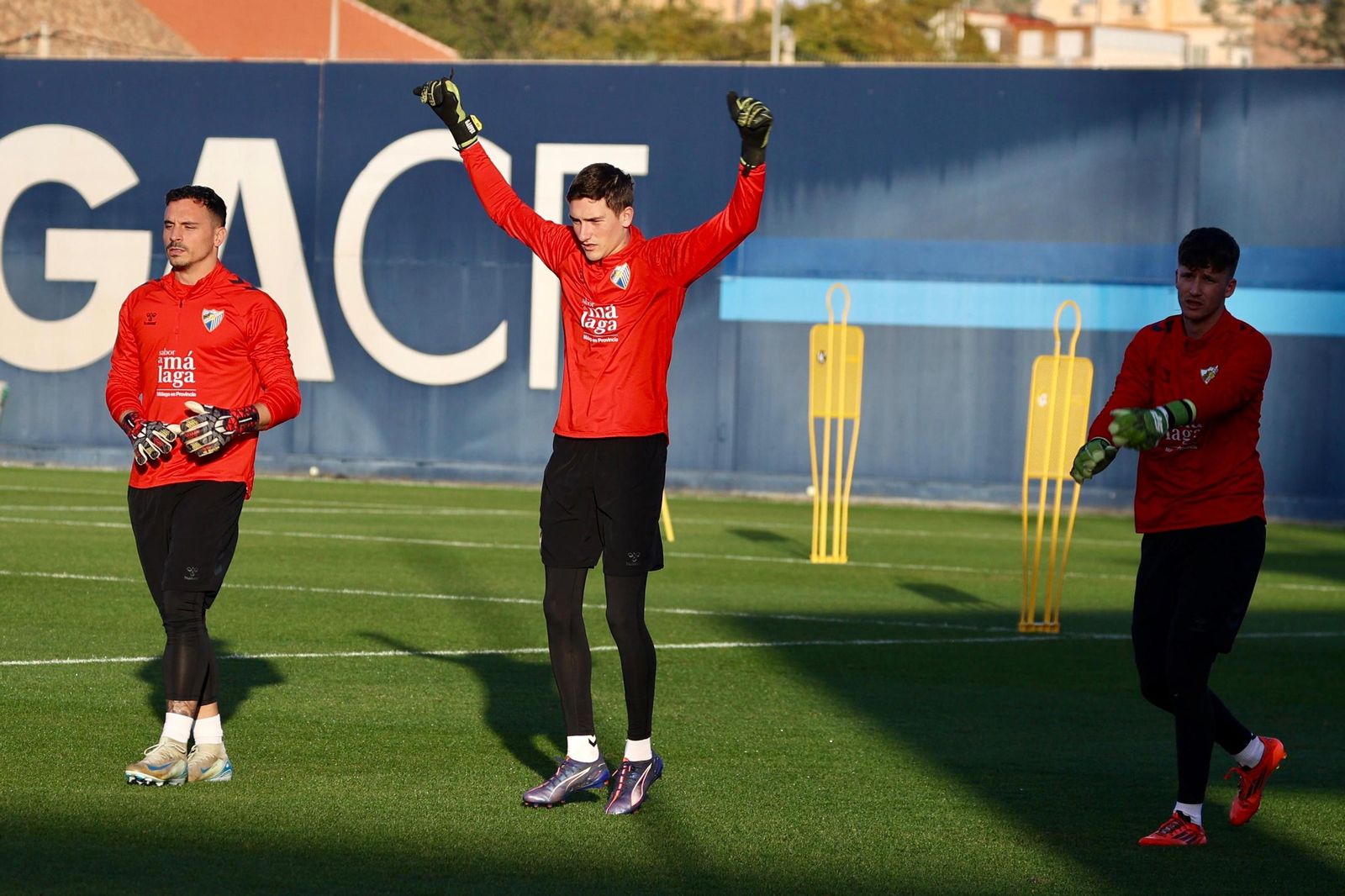 Kevin, novedad en el trabajo del Málaga CF