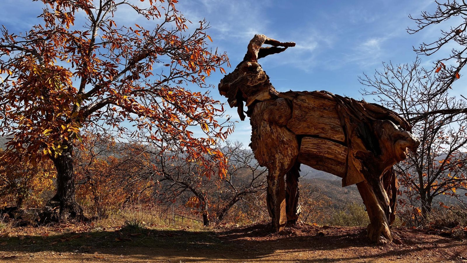 Las cabras montesas son otro de los animales representados.