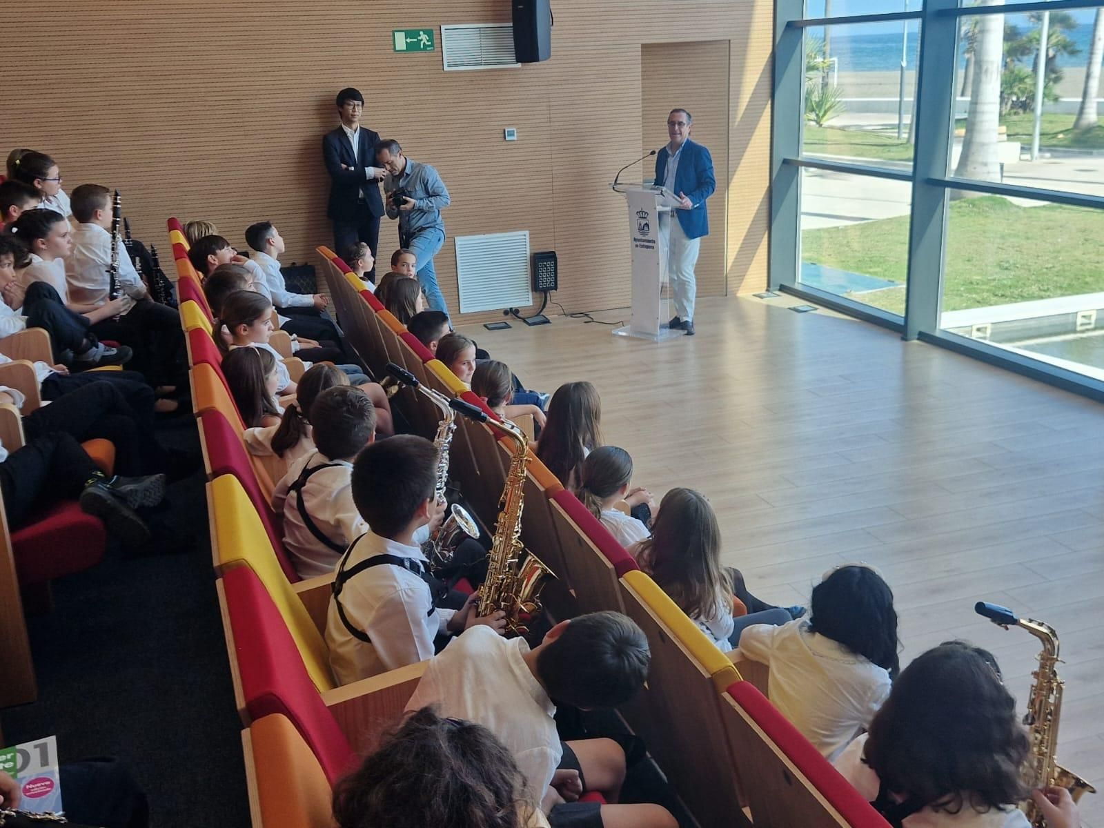 El acto de inauguración oficial del nuevo Conservatorio.