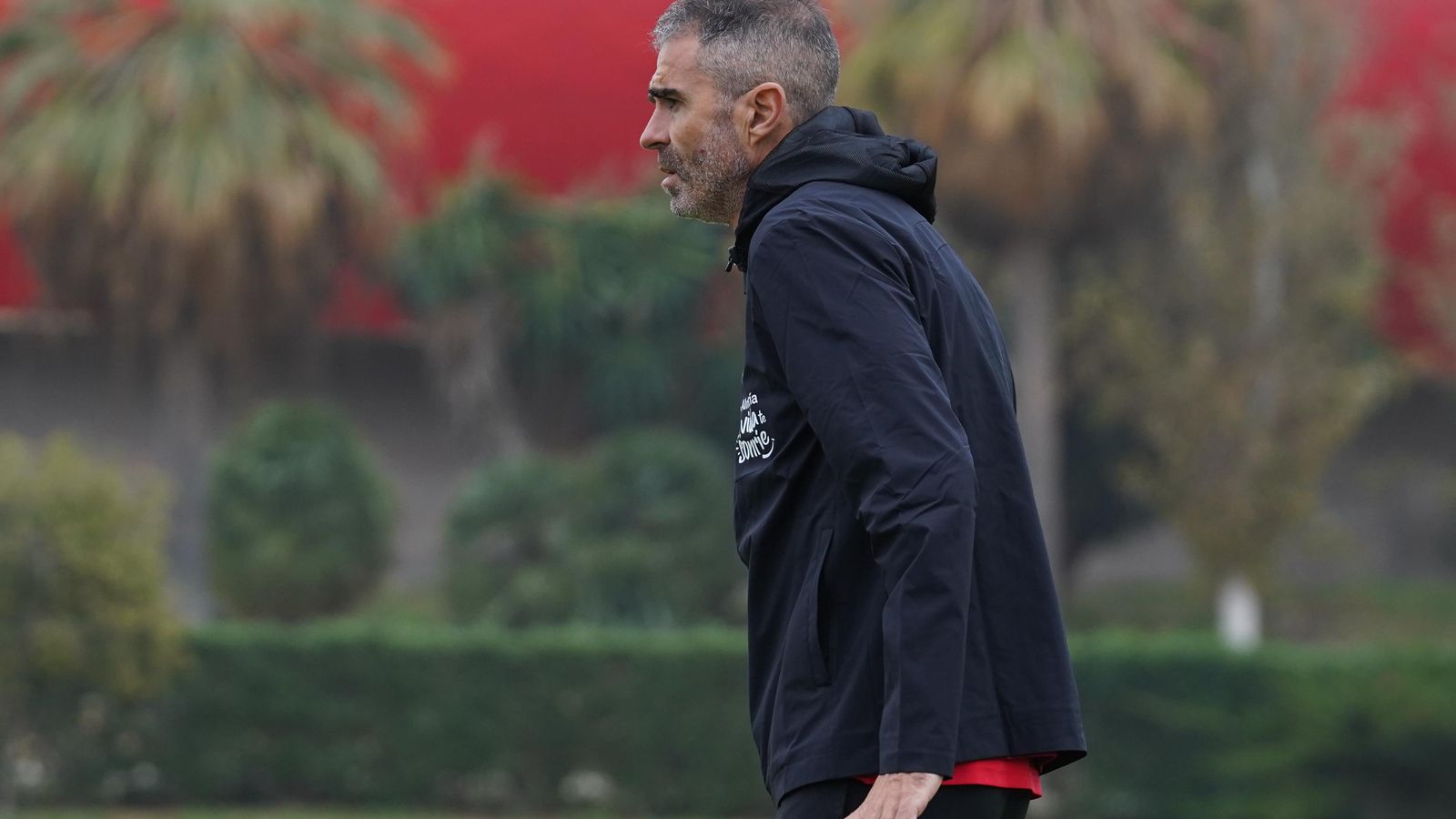 Gaizka Garitano en una de las sesiones semanales.