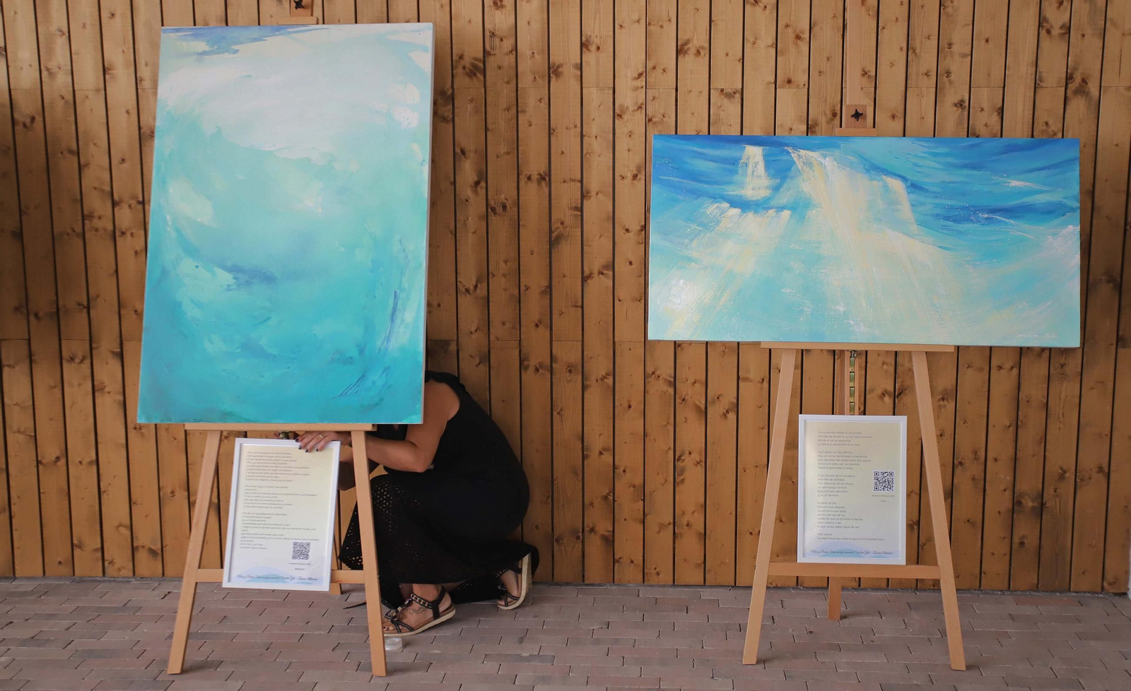 Fotos de la exposición 'Mar y poesía: una sinergia sensorial' en Algeciras