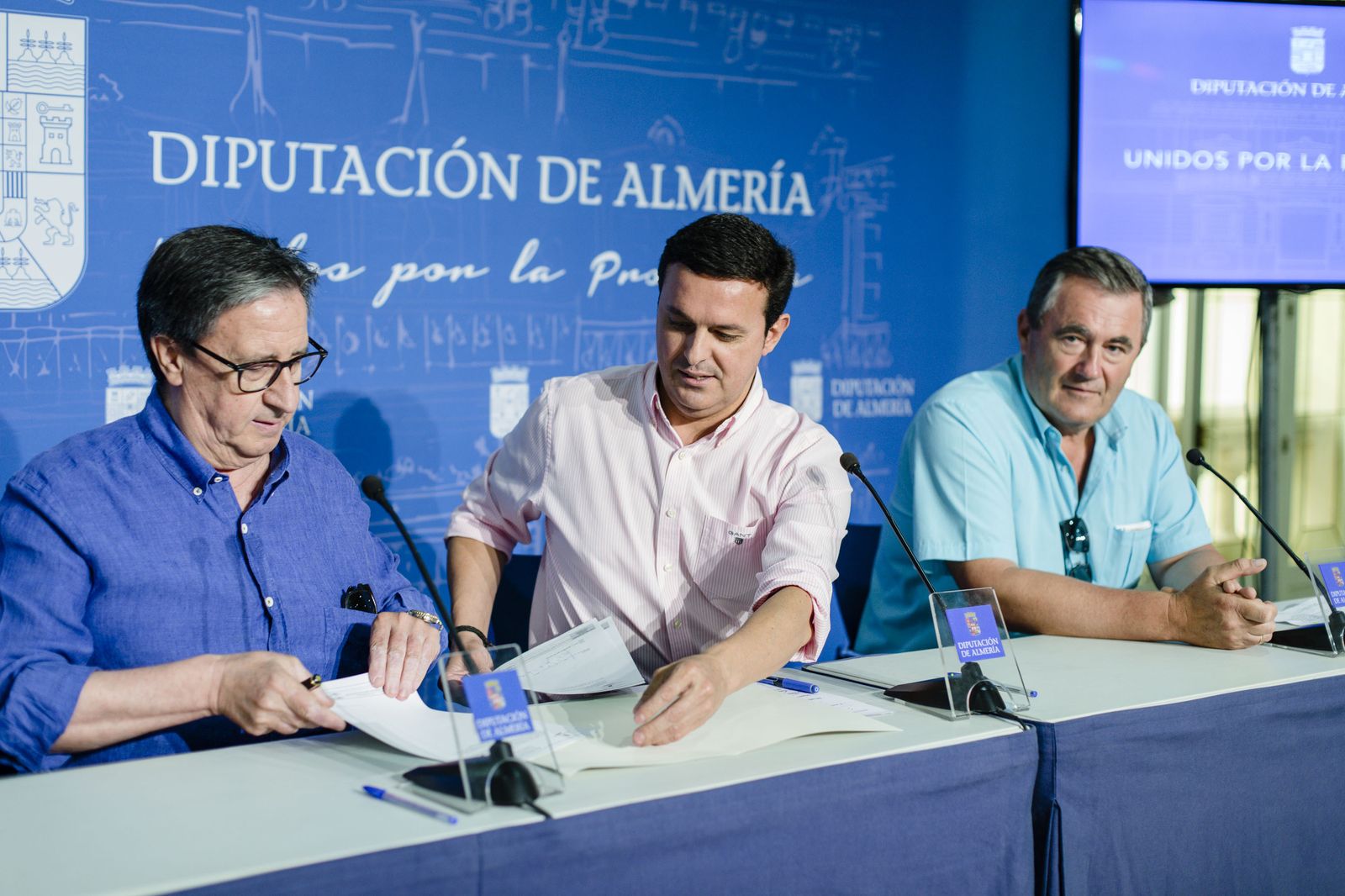 José Antonio González, Javier A. García y Mario Padilla.
