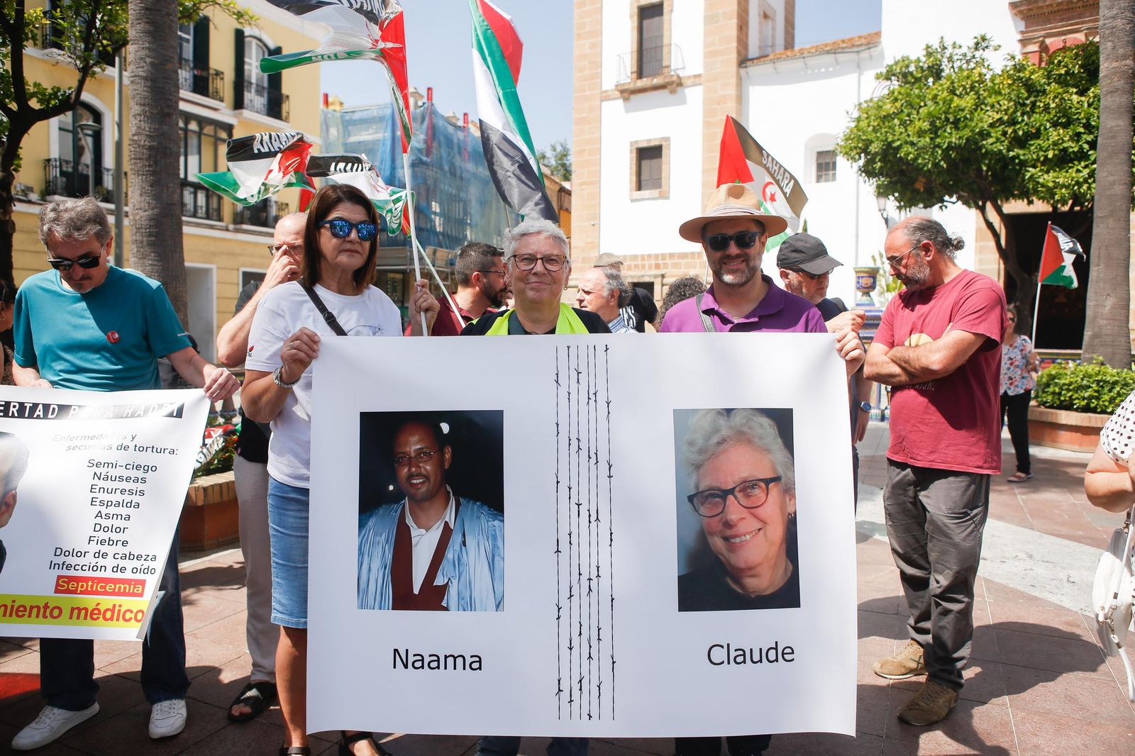 Las fotos de la concentración por los presos políticos saharauis en Algeciras