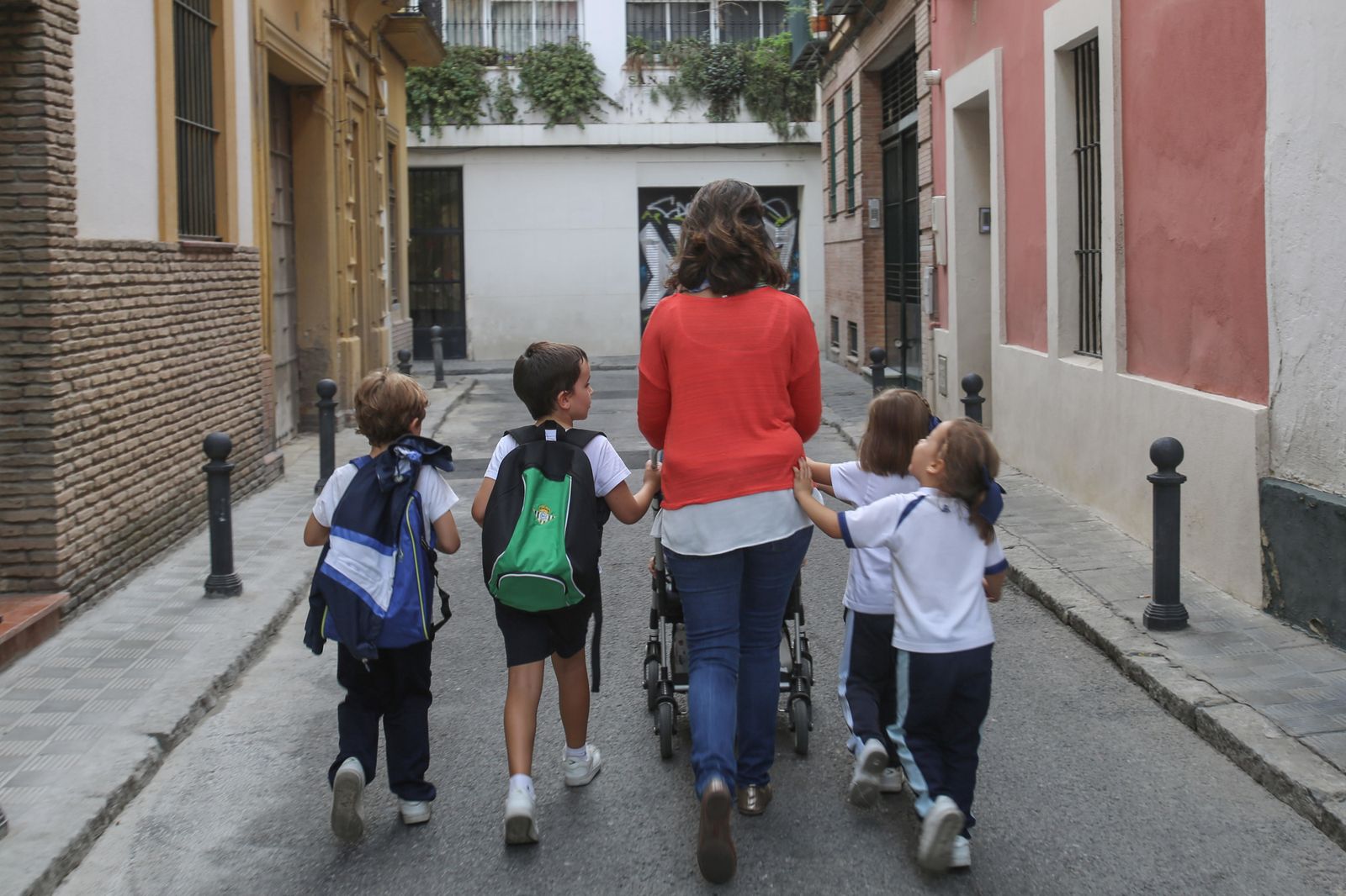 Una familia numerosa, en una imagen  de archivo.