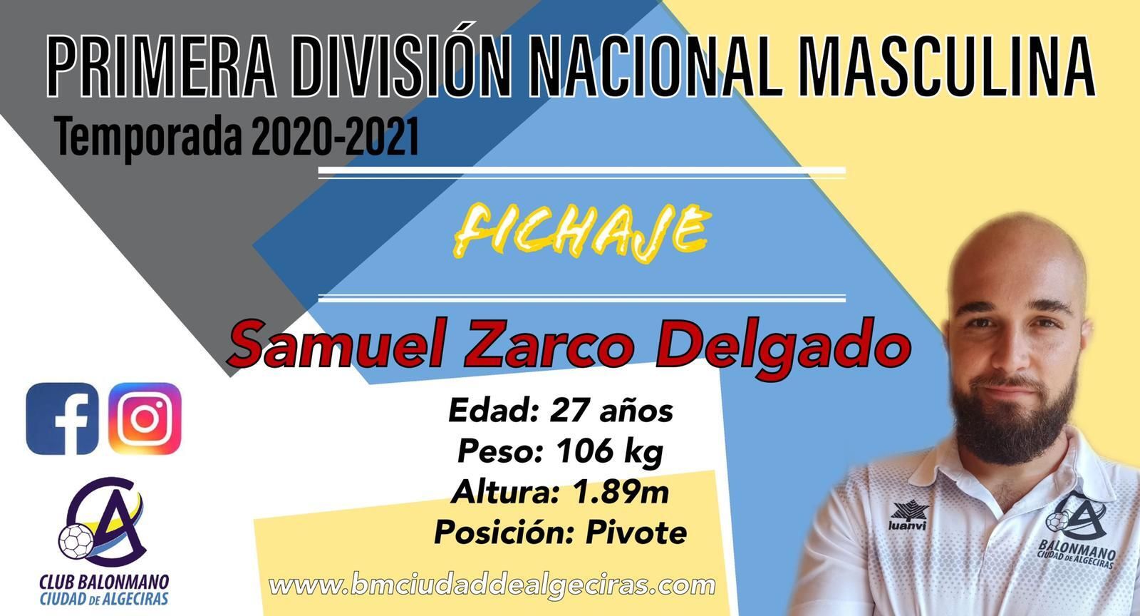 Samuel Zarco, fichaje del BM Ciudad de Algeciras.