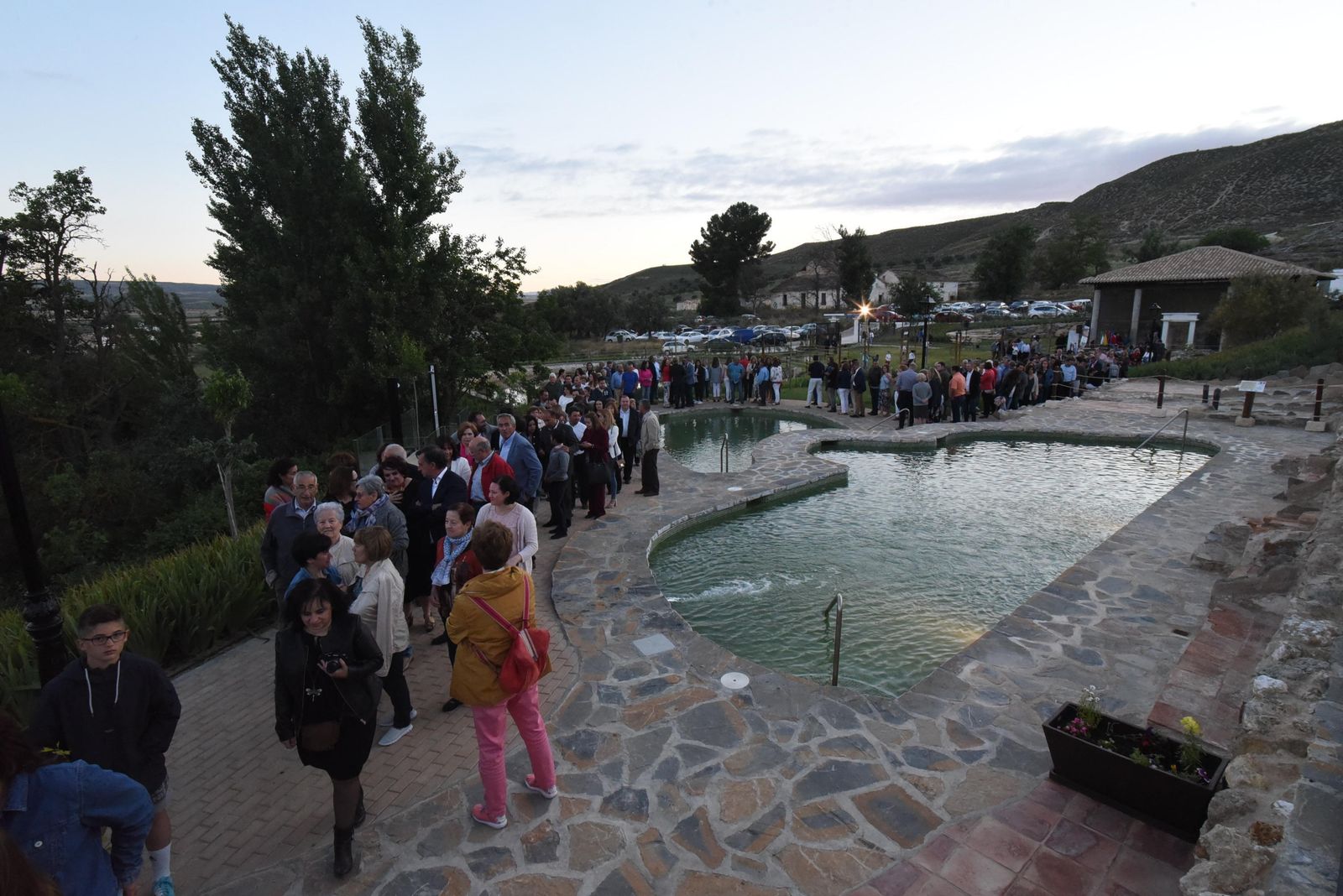 Los Baños de La Malahá, durante su inauguración el pasado sábado.