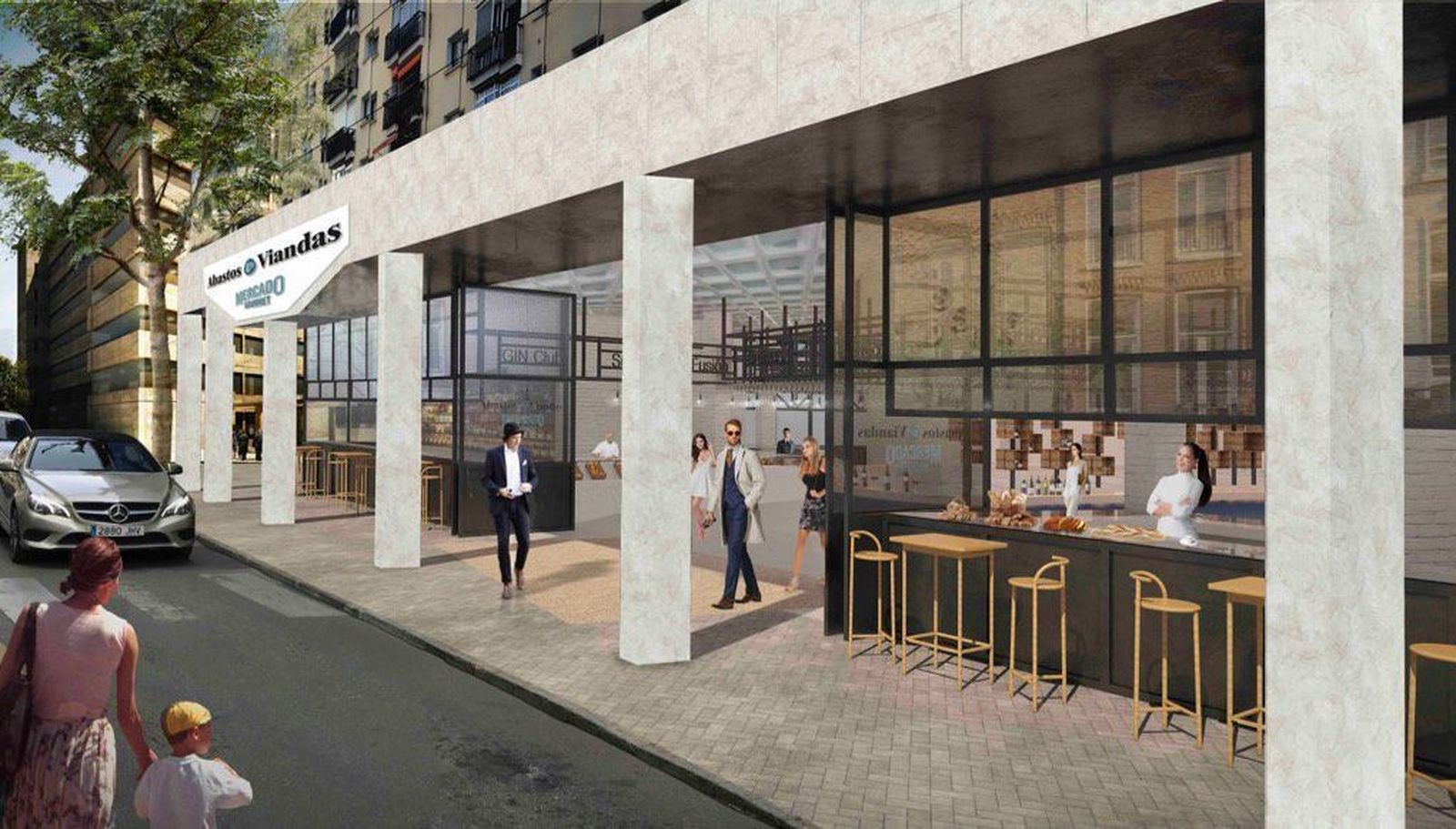 Infografías sobre el proyecto del mercado 'gourmet' de Marbella.