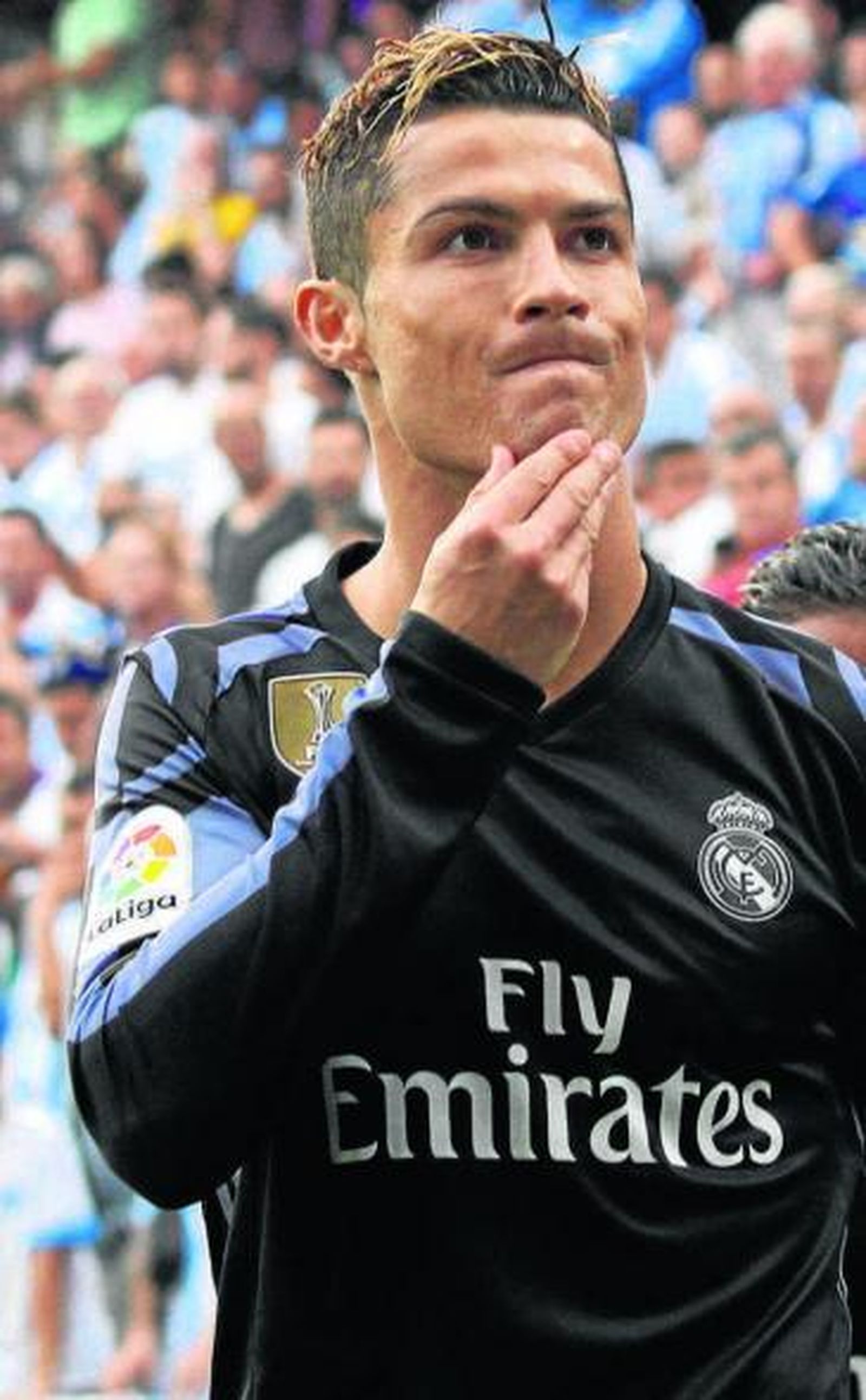 La estrella del conjunto madridista, Cristiano Ronaldo.