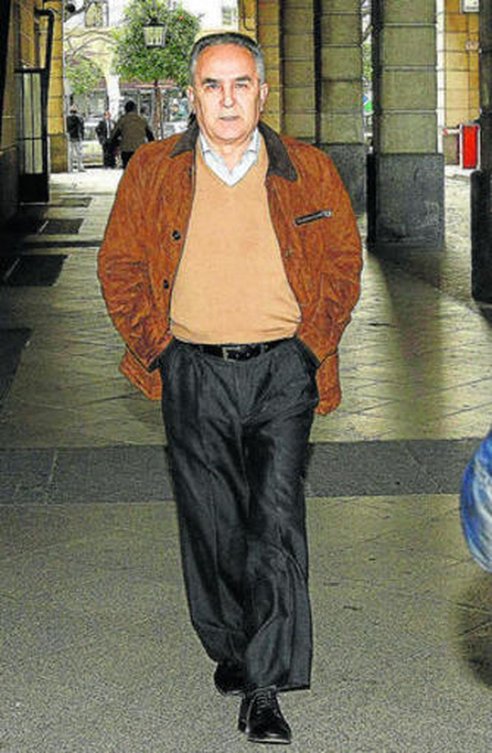 El empresario Eusebio Gaviño, ayer de nuevo en los juzgados.