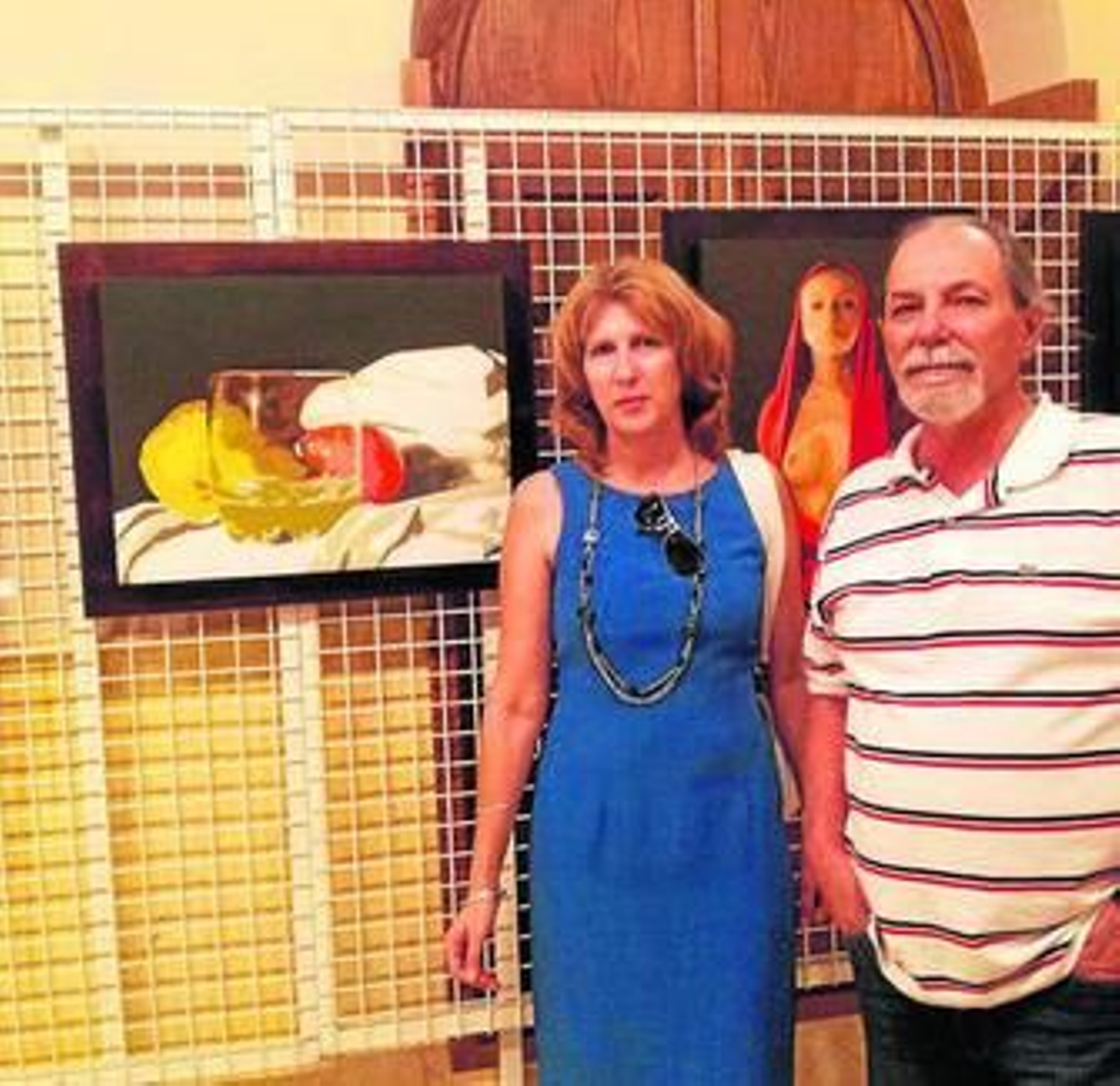 Aldo Martínez con la concejala María Dolores Ortega.