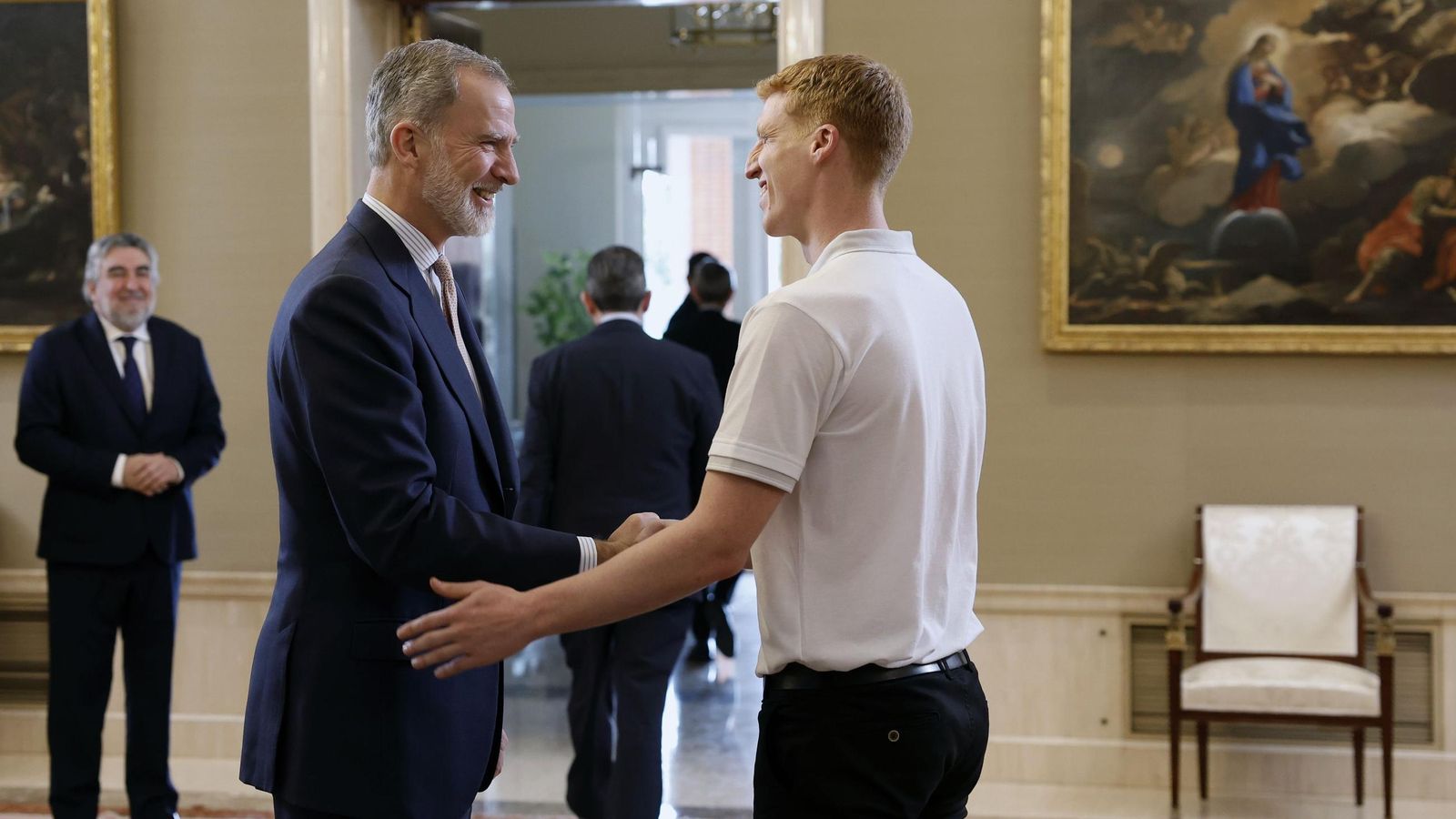 La recepción del Rey Felipe VI al Unicaja, en fotos