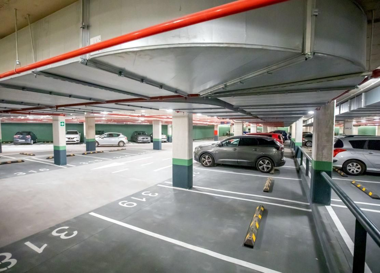 Un parking de la red de aparcamientos municipal.