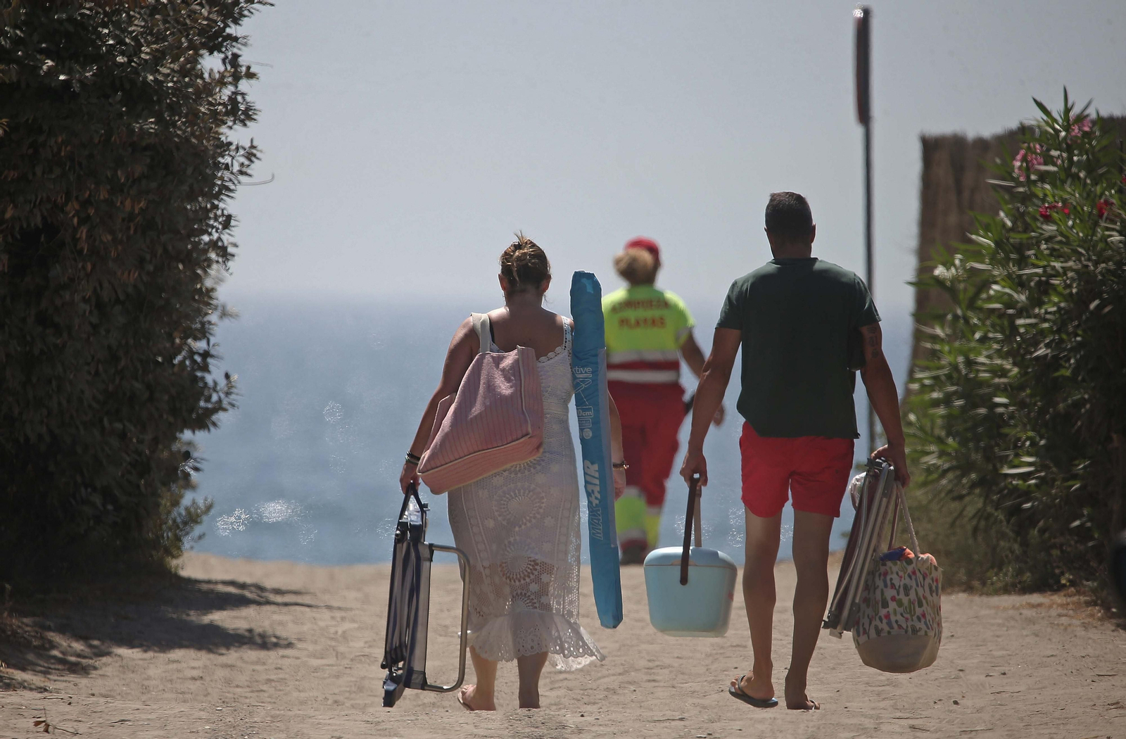 Fotos del domingo en  la playa de Sotogrande en San Roque