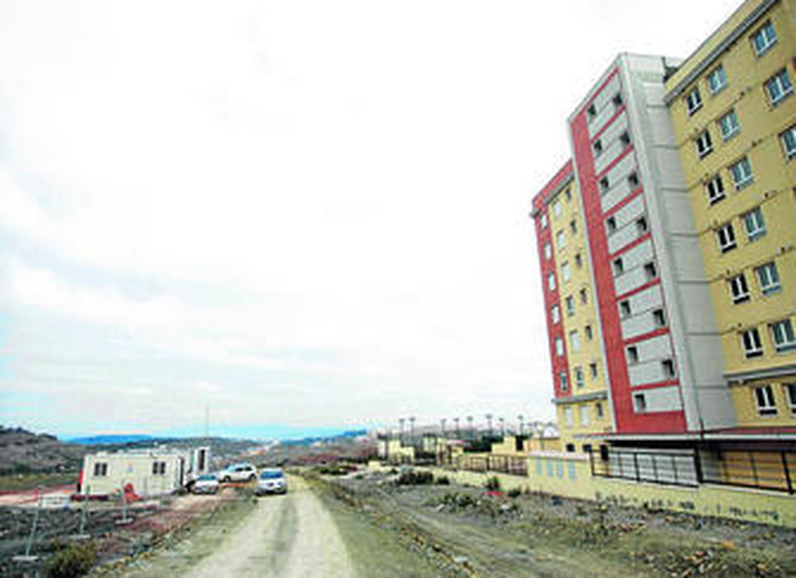 Situación que presentaba la zona en noviembre, con la promoción 'Mirador de los Alamillos' a la derecha.