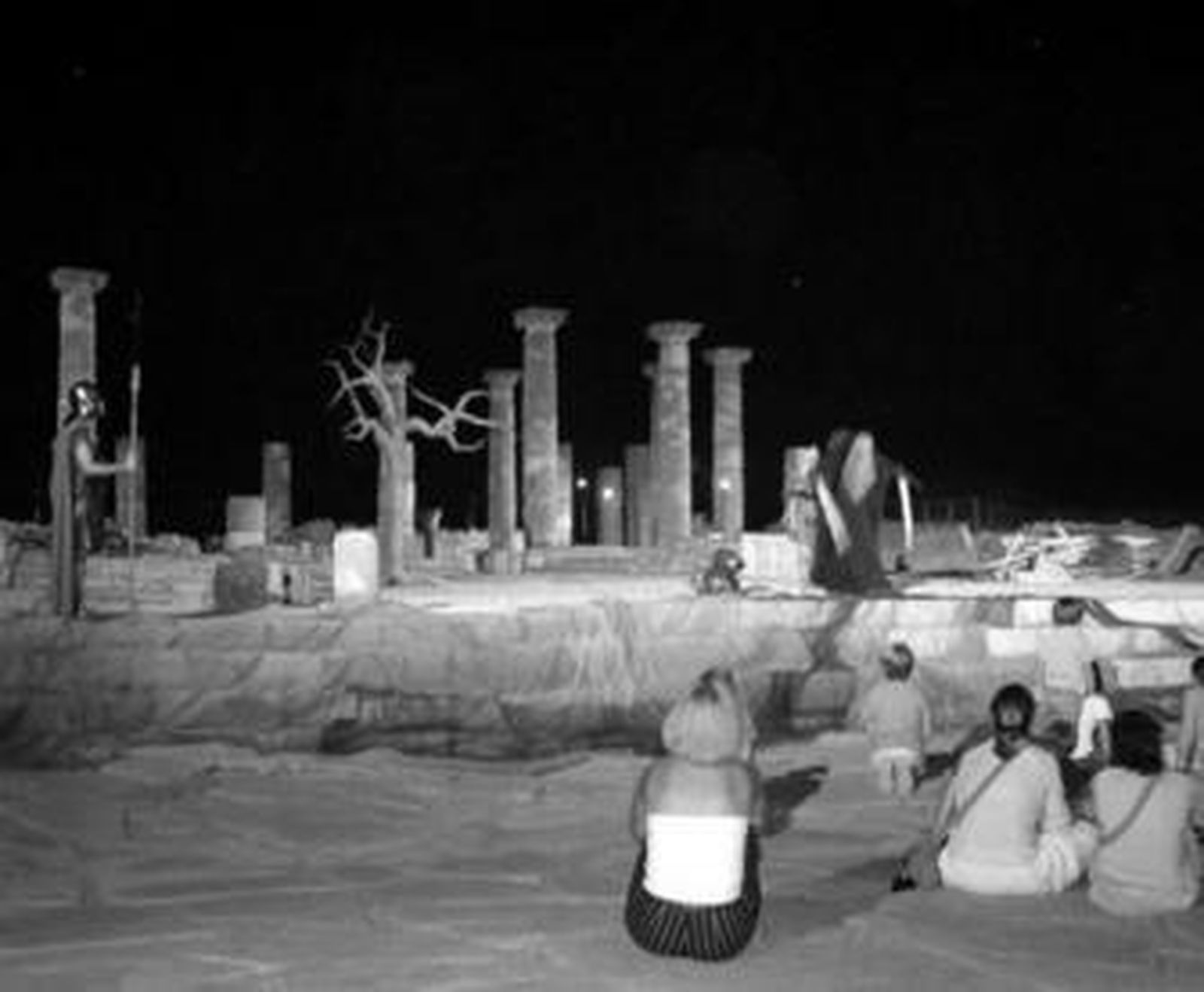 Una representación nocturna en las ruinas de Baelo Claudia.