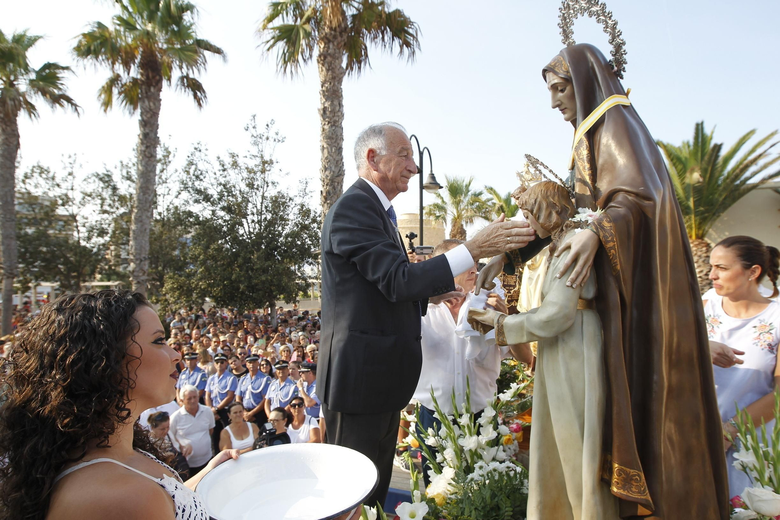 Gabriel Amat, durante los actos religiosos en honor a Santa Ana del año pasado.