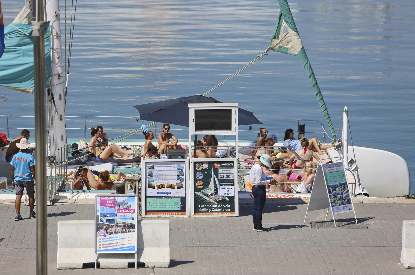 Turistas en Málaga.