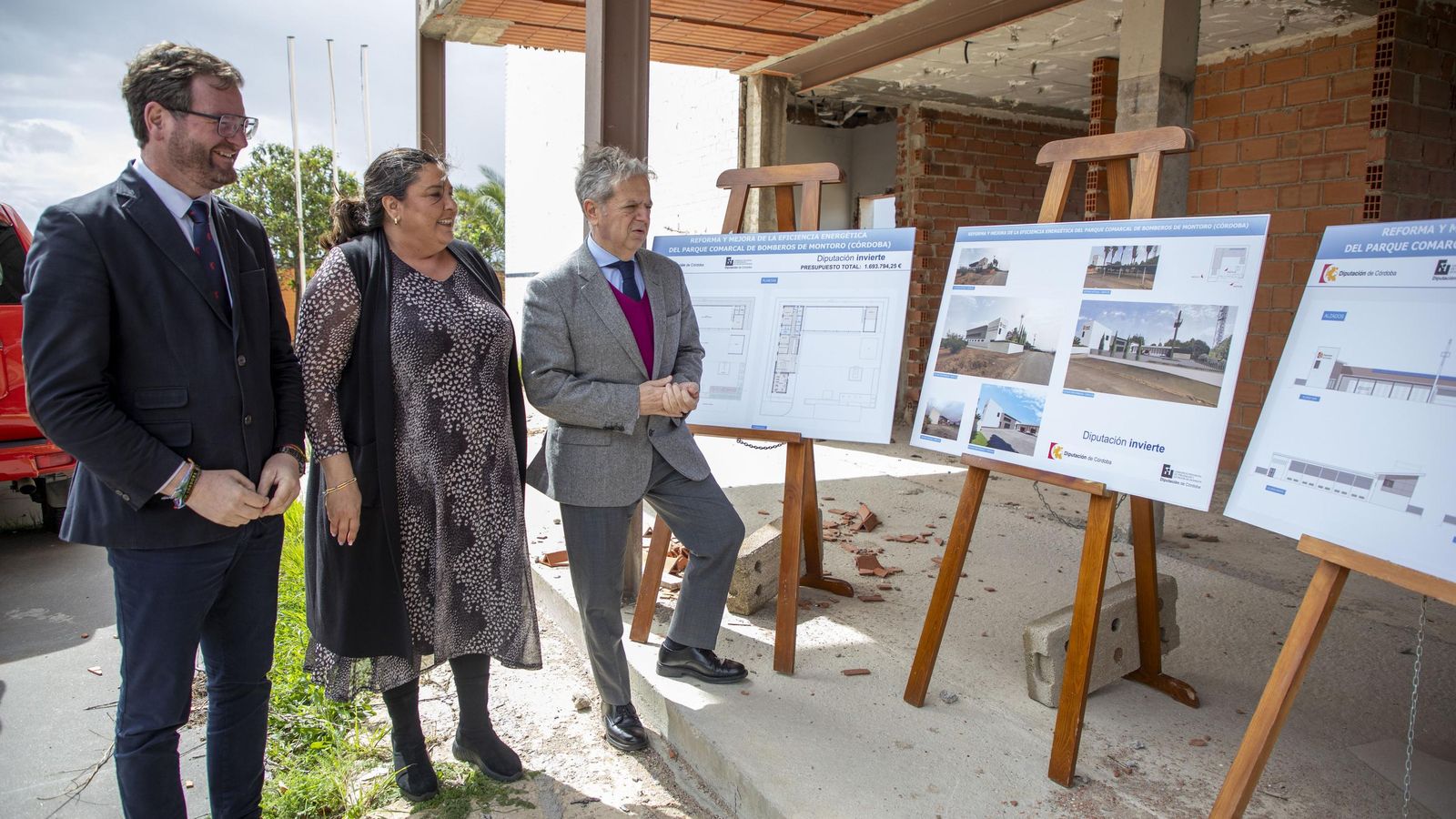 Antonio Martín, Dolores Amo y Salvador Fuentes en la presentación del proyecto
