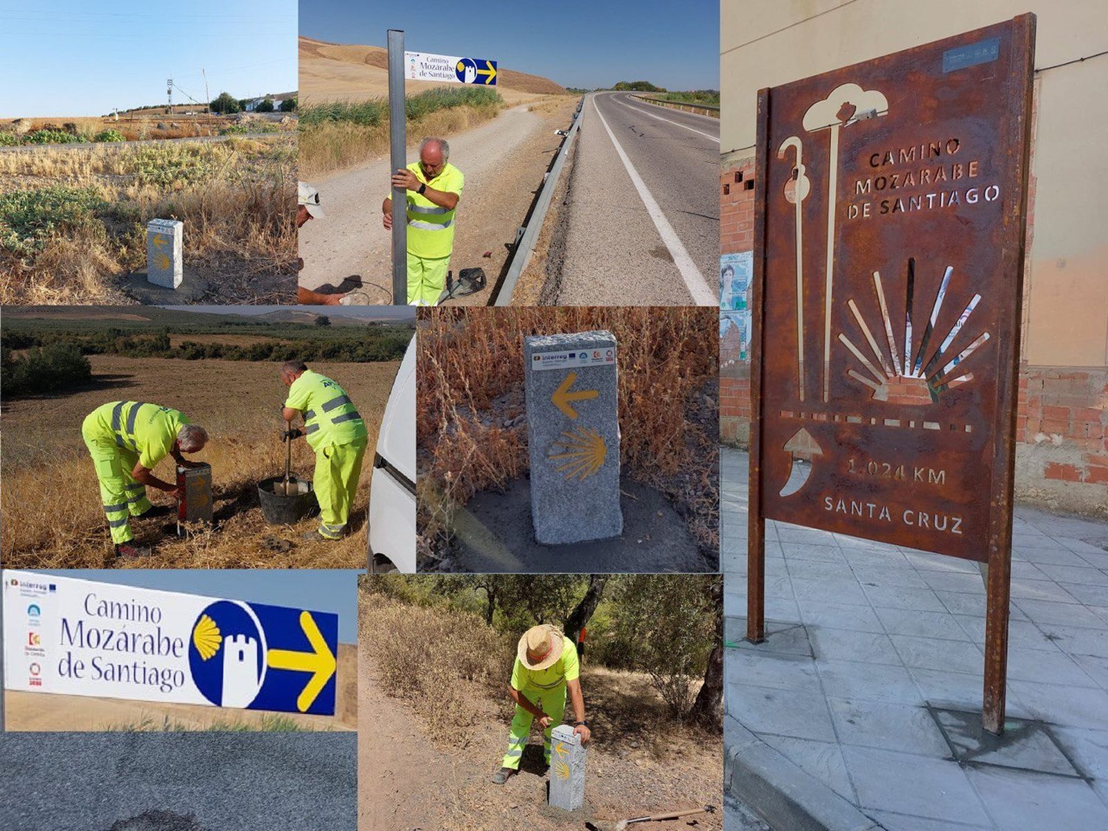 Montaje de los trabajos.