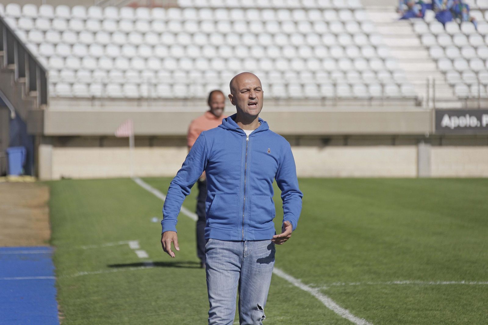 Chus Trujillo, en el Nuevo Mirador de Algeciras.