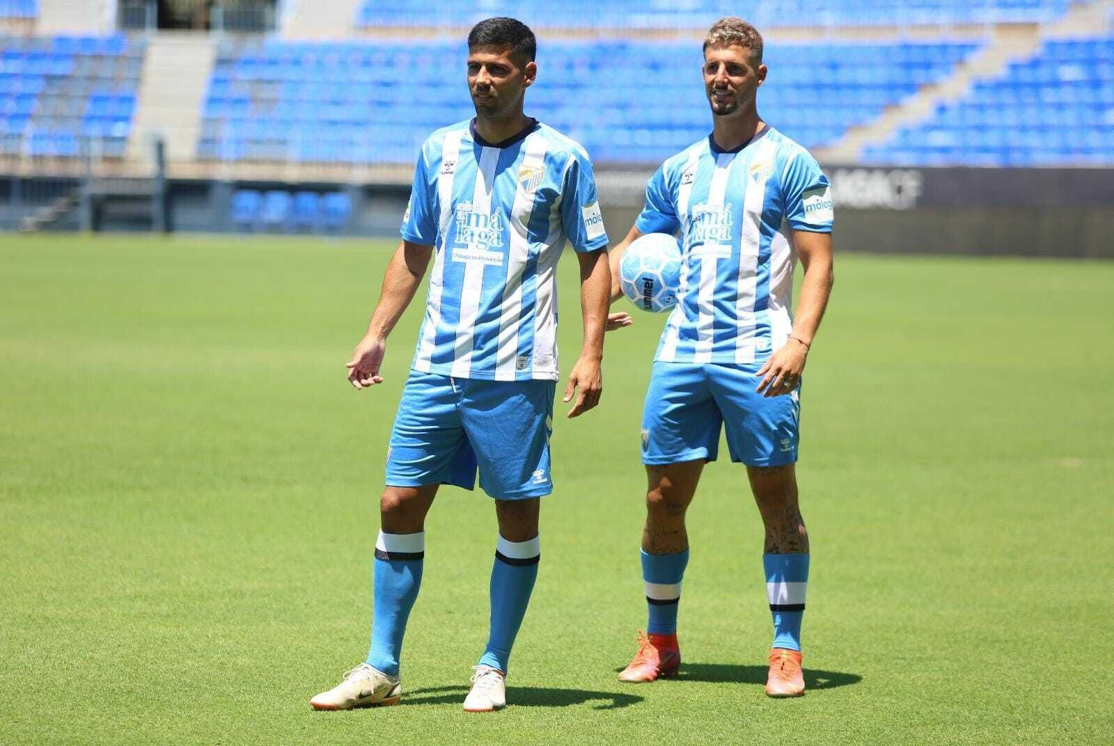 Fotos: El Málaga presenta cinco fichajes de una tacada