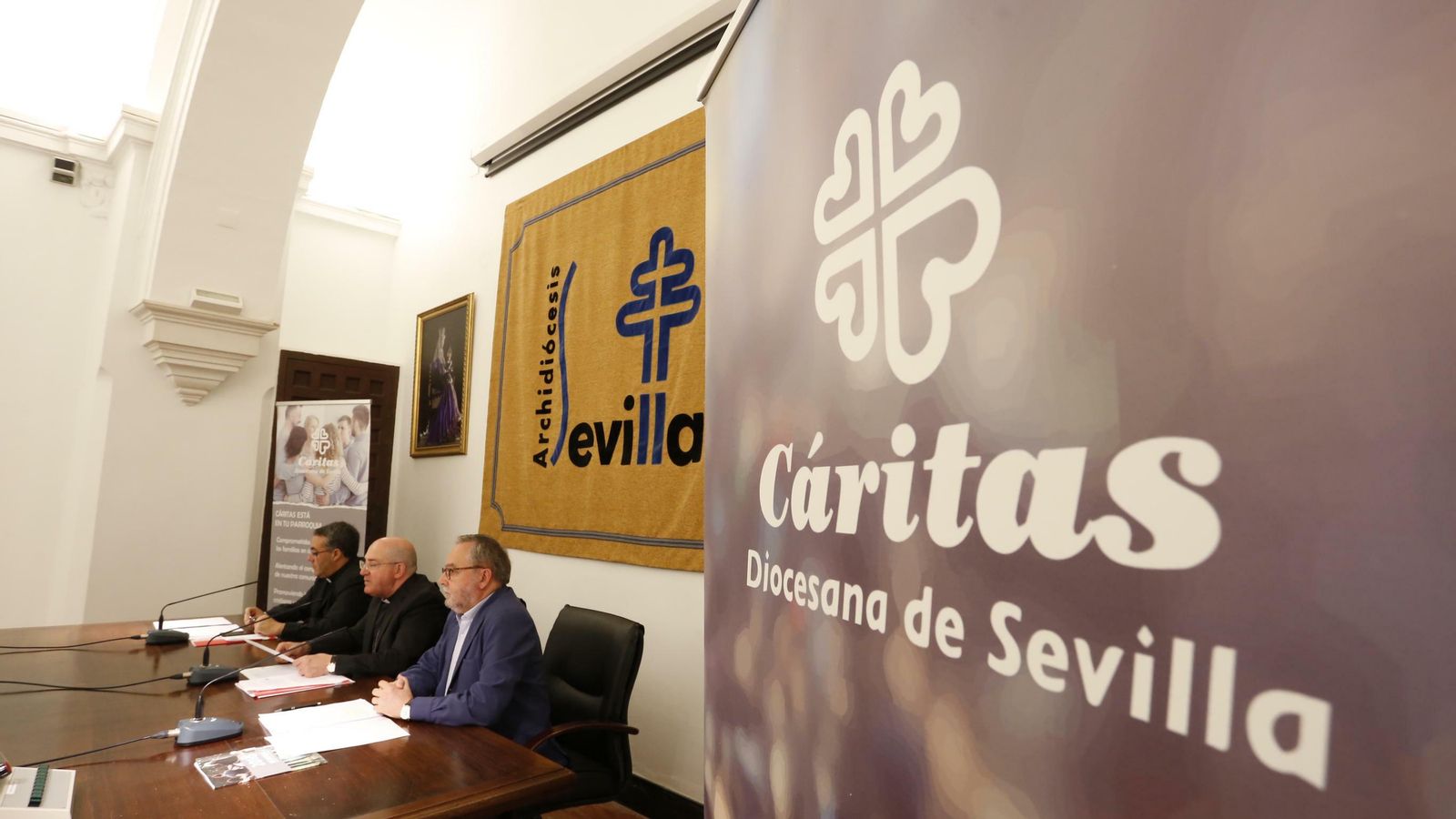 Presentación de la memoria anual de Cáritas Diocesana de Sevilla.