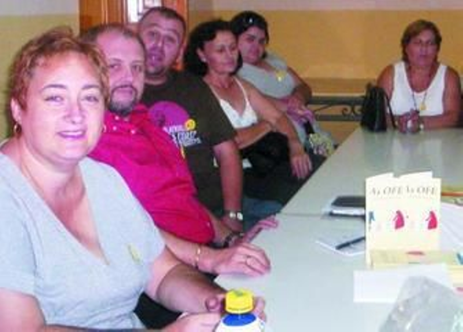 Miembros de Asofe en una de sus últimas reuniones, en el municipio de Rioja.