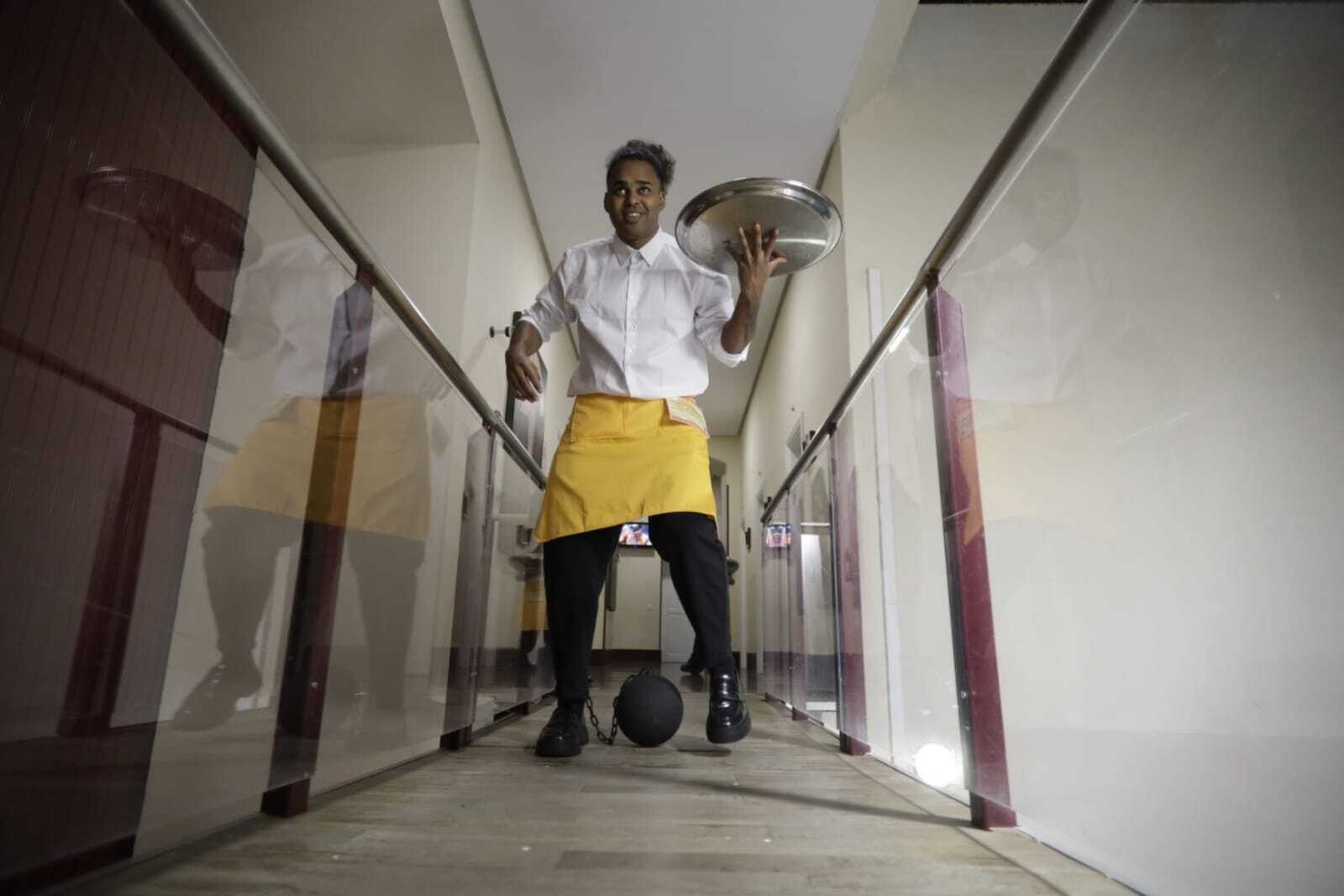 Chirigota 'Los jefes de Cádiz' en camerinos