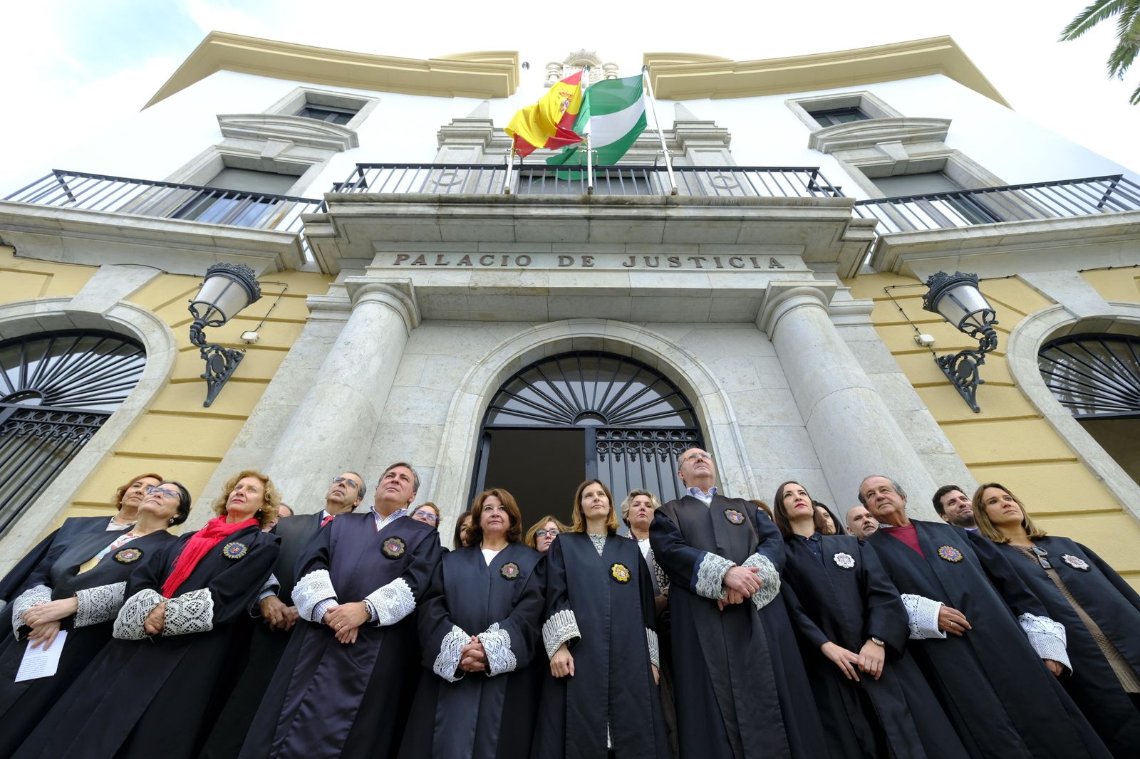 Seguimiento masivo de la huelga de jueces en Cádiz