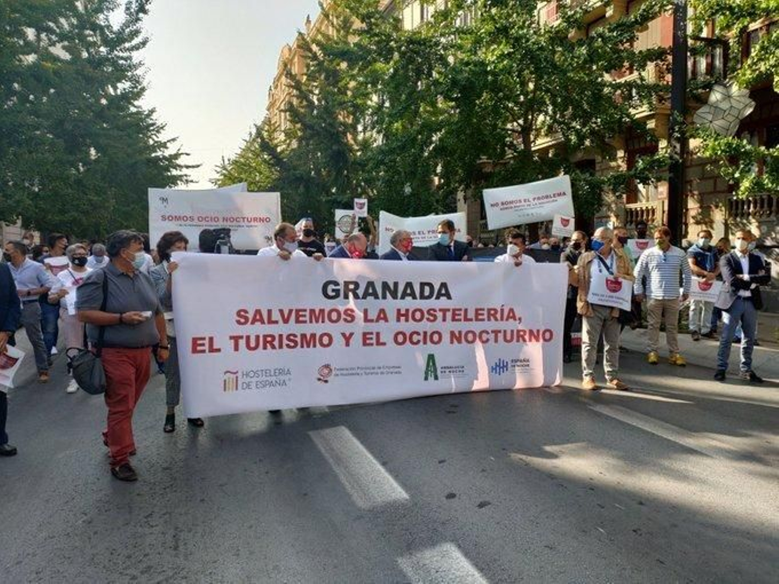 'Salvemos la hostelería, el turismo y el ocio nocturno', el lema de la protesta