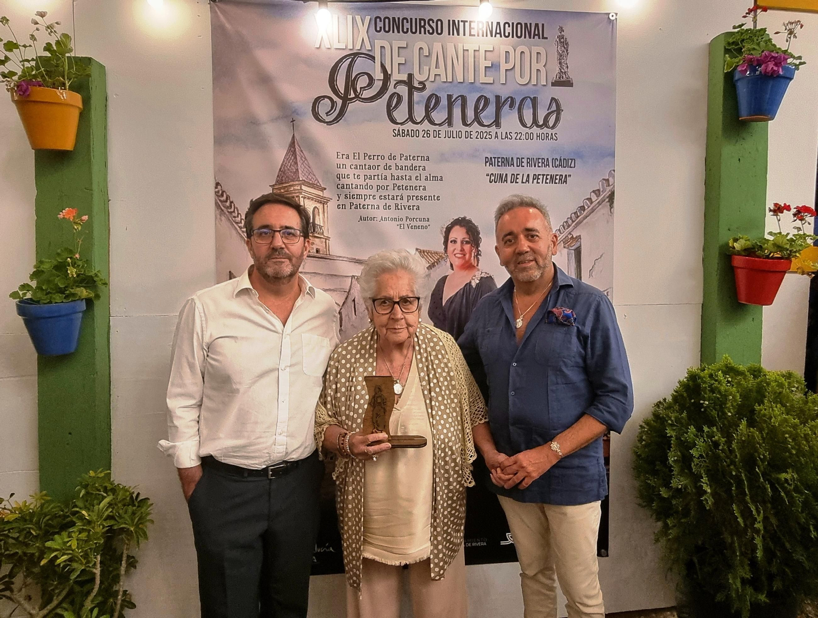 Homenaje a Antonio Benítez 'Antoñín' en el Concurso Internacional de Cante por Peteneras de Paterna.