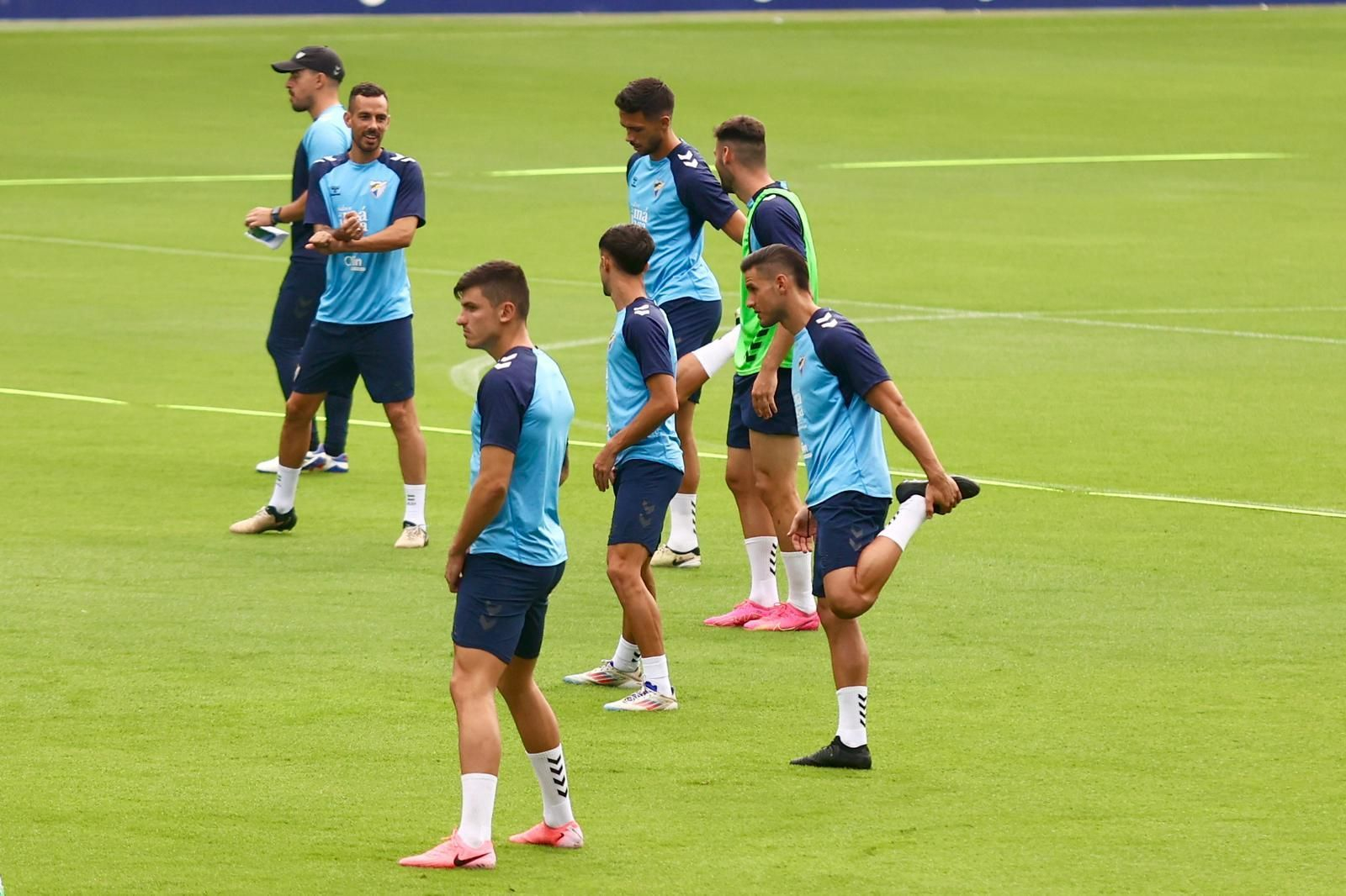 Sergio Castel, último fichaje del Málaga CF, ya suda