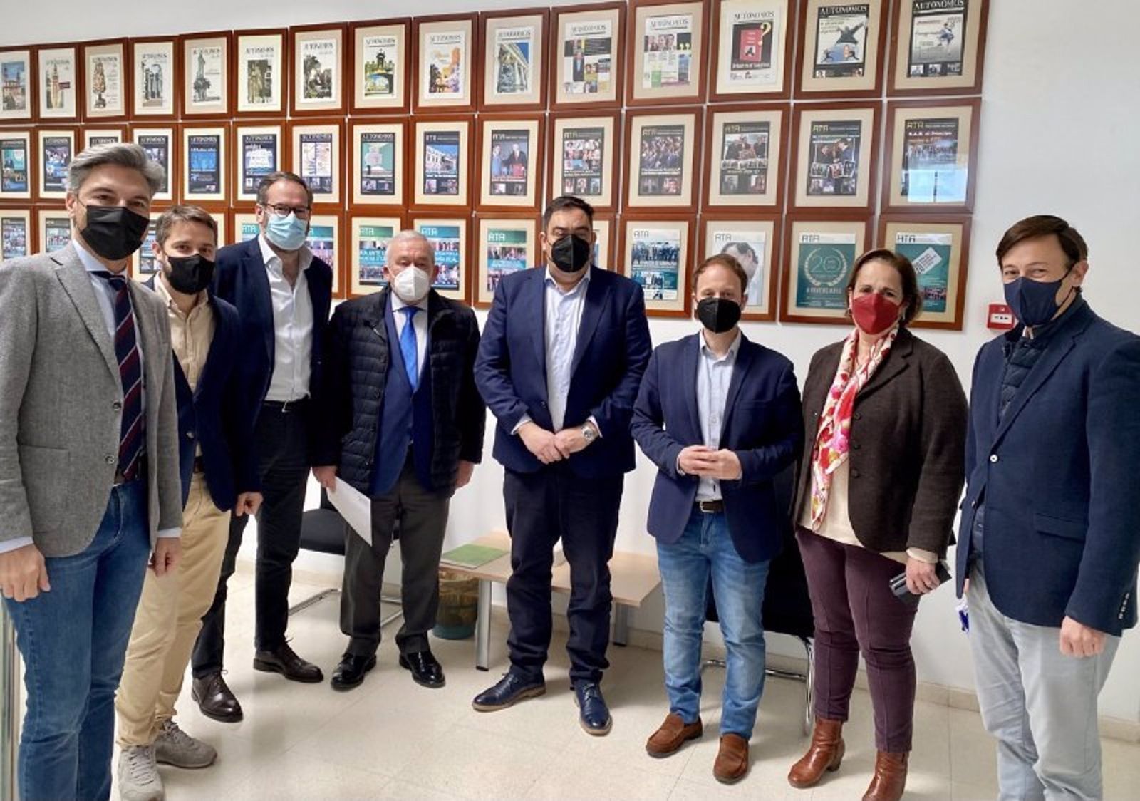 Un momento del encuentro celebrado en la sede de ATA.