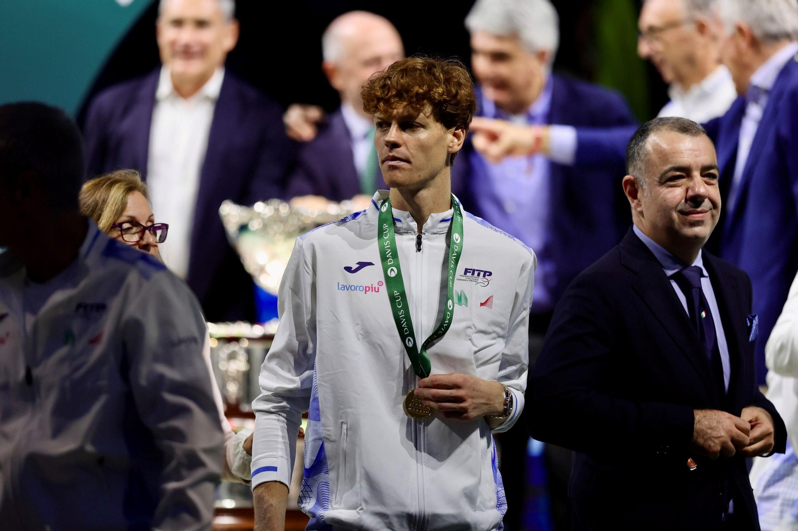 La celebración de Italia de la Copa Davis en Málaga, en fotos