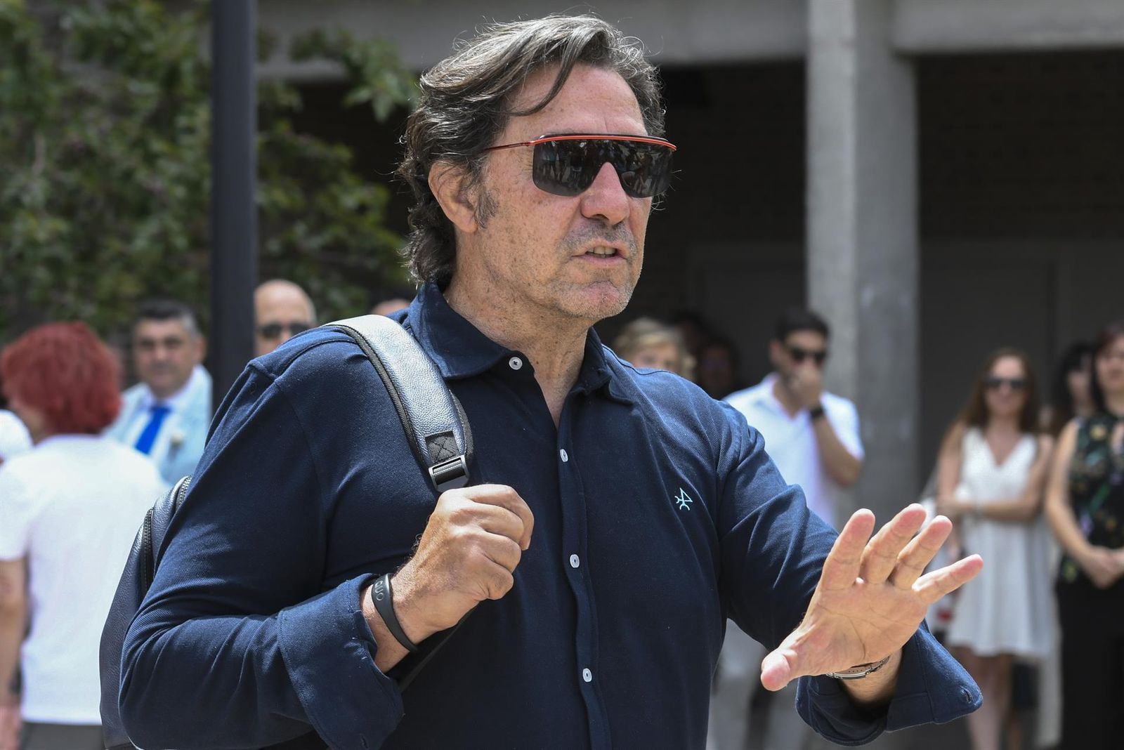 Luis Lorenzo saliendo del juzgado