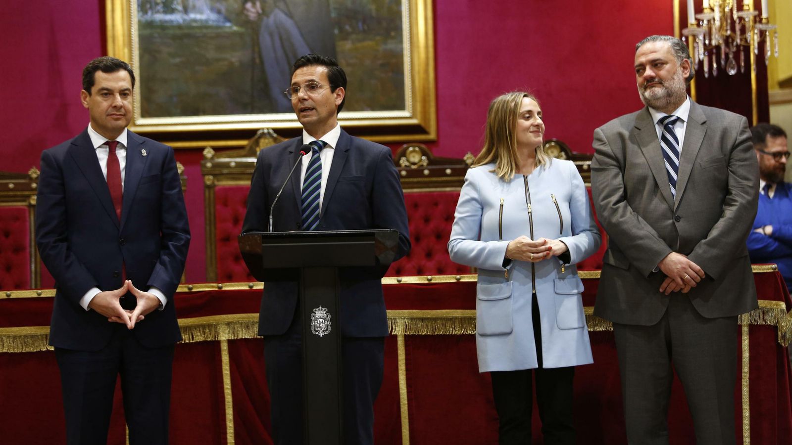 Juanma Moreno, Francisco Cuenca, Marifrán Carazo y Pablo García.