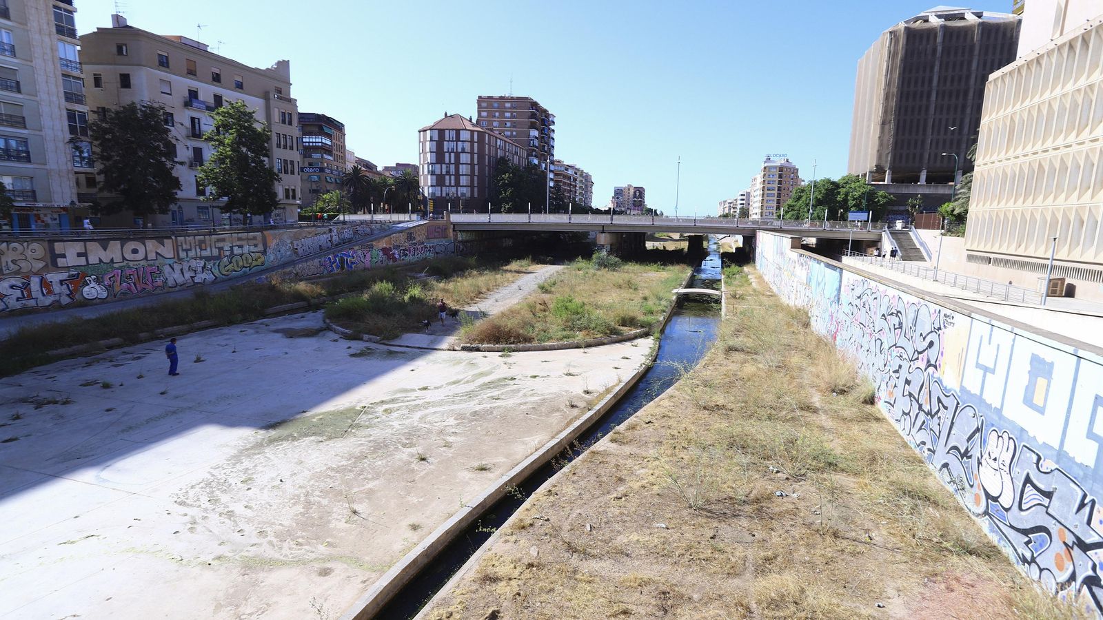 Parte baja del Río Guadalmedina.
