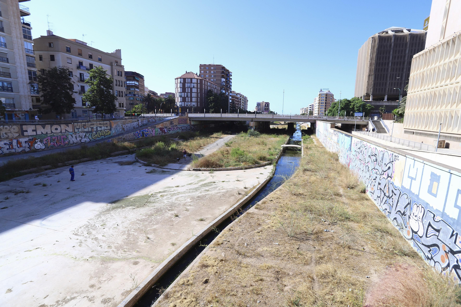 Parte baja del Río Guadalmedina.