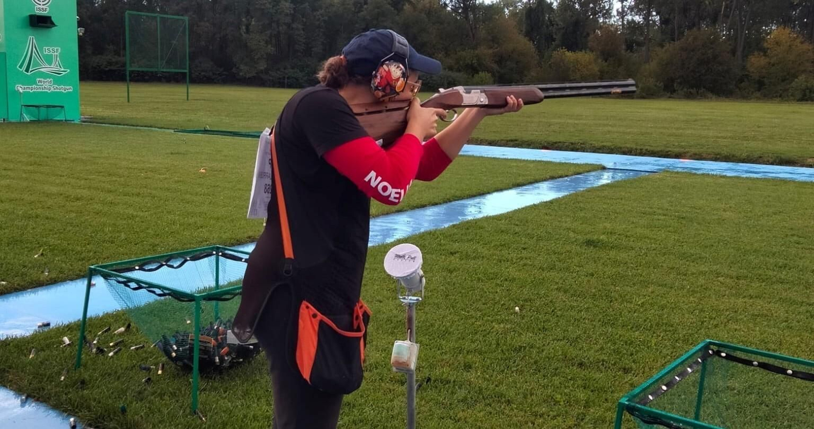 Noelia Pontes, en una prueba de foso olímpico.