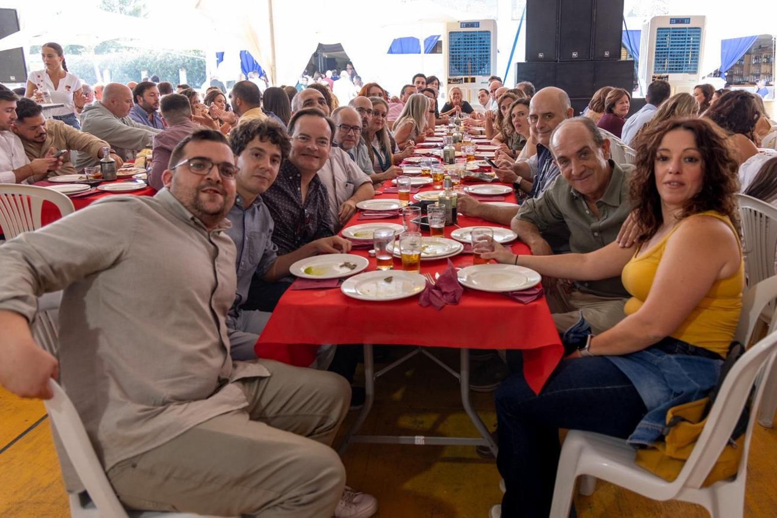 Las comidas de empresa se suceden en la Feria de San Lucas