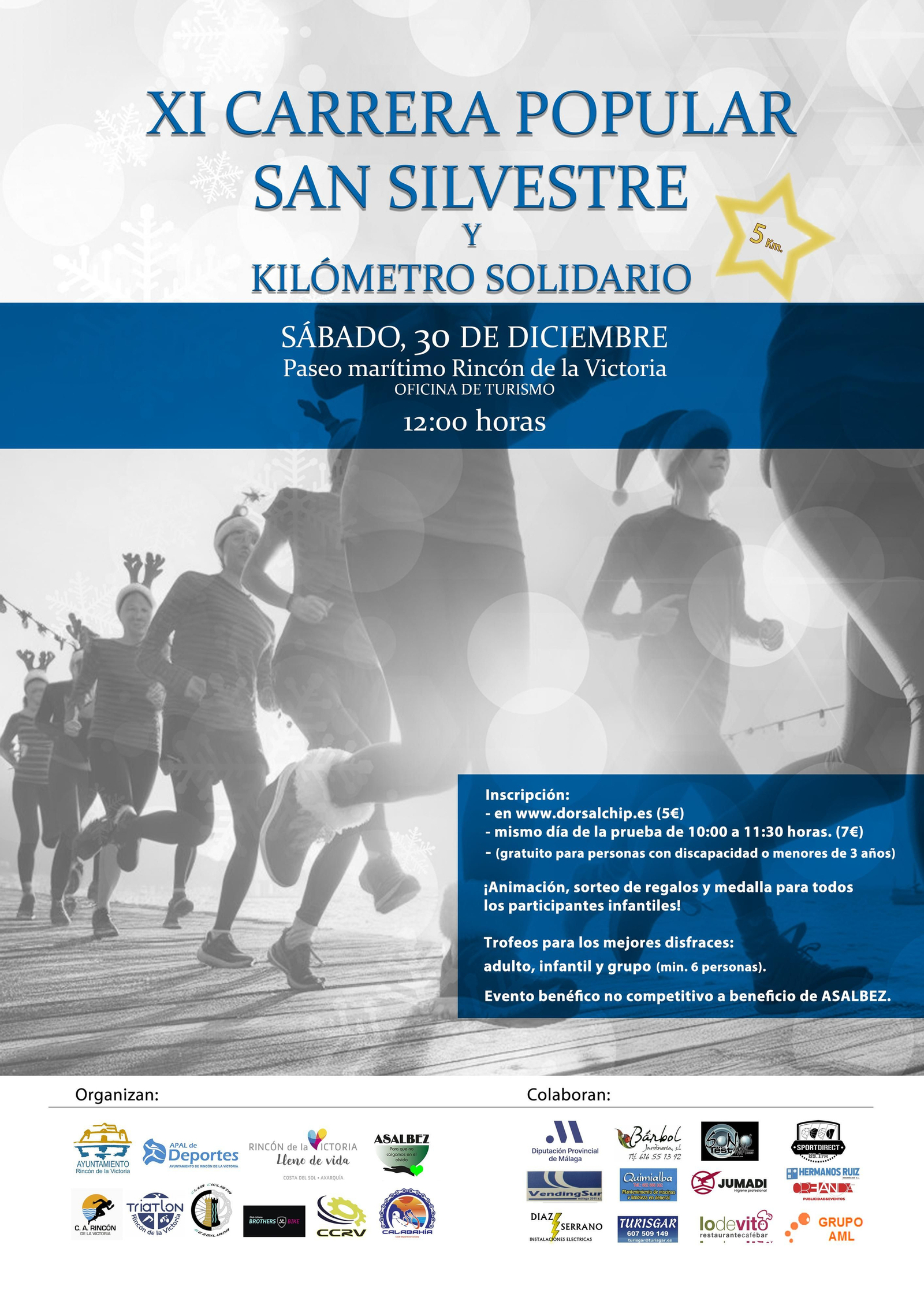 Cartel de la XI San Silvestre y Kilómetro Solidario