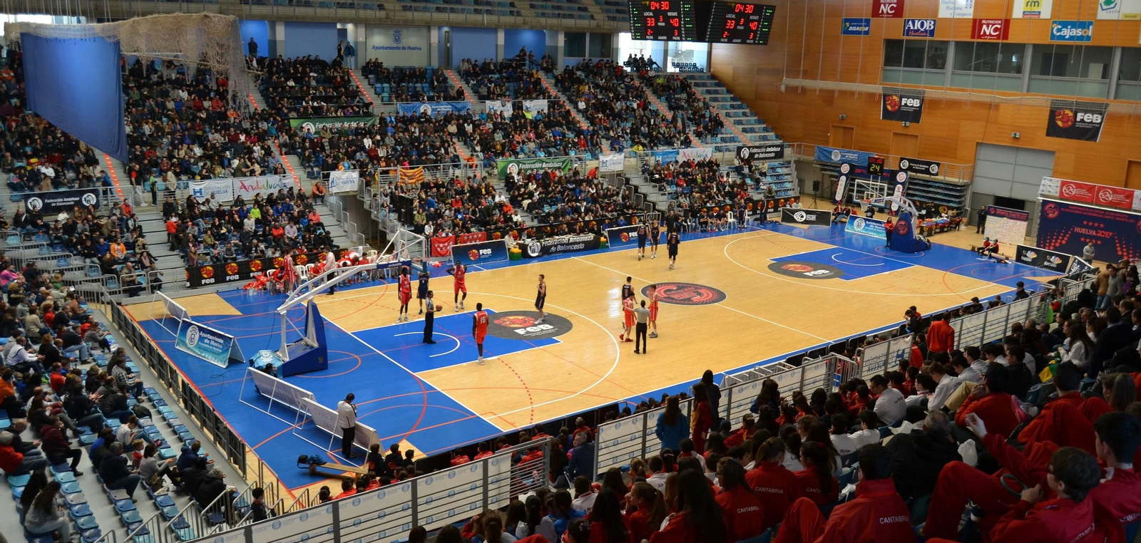 Un encuentro en el Palacio de los Deportes en un campeonato anterior. Un encuentro en el Palacio de los Deportes en un campeonato anterior.