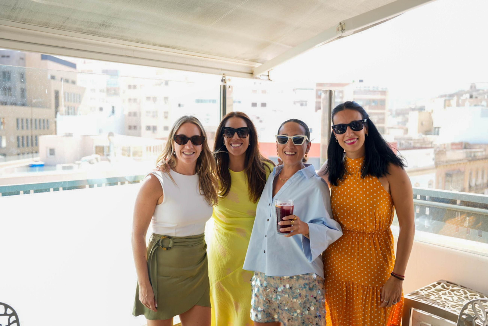 Disfrutando de la feria del mediodía en la jornada del jueves