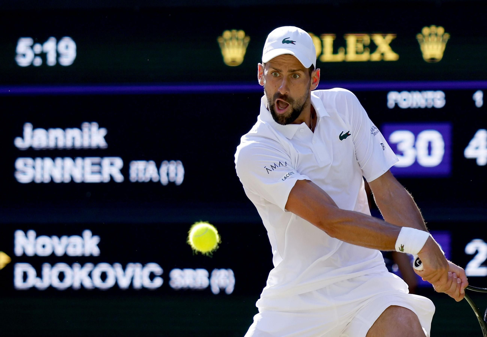 Las mejores imágenes del Sinner - Djokovic Las mejores imágenes del Sinner - Djokovic